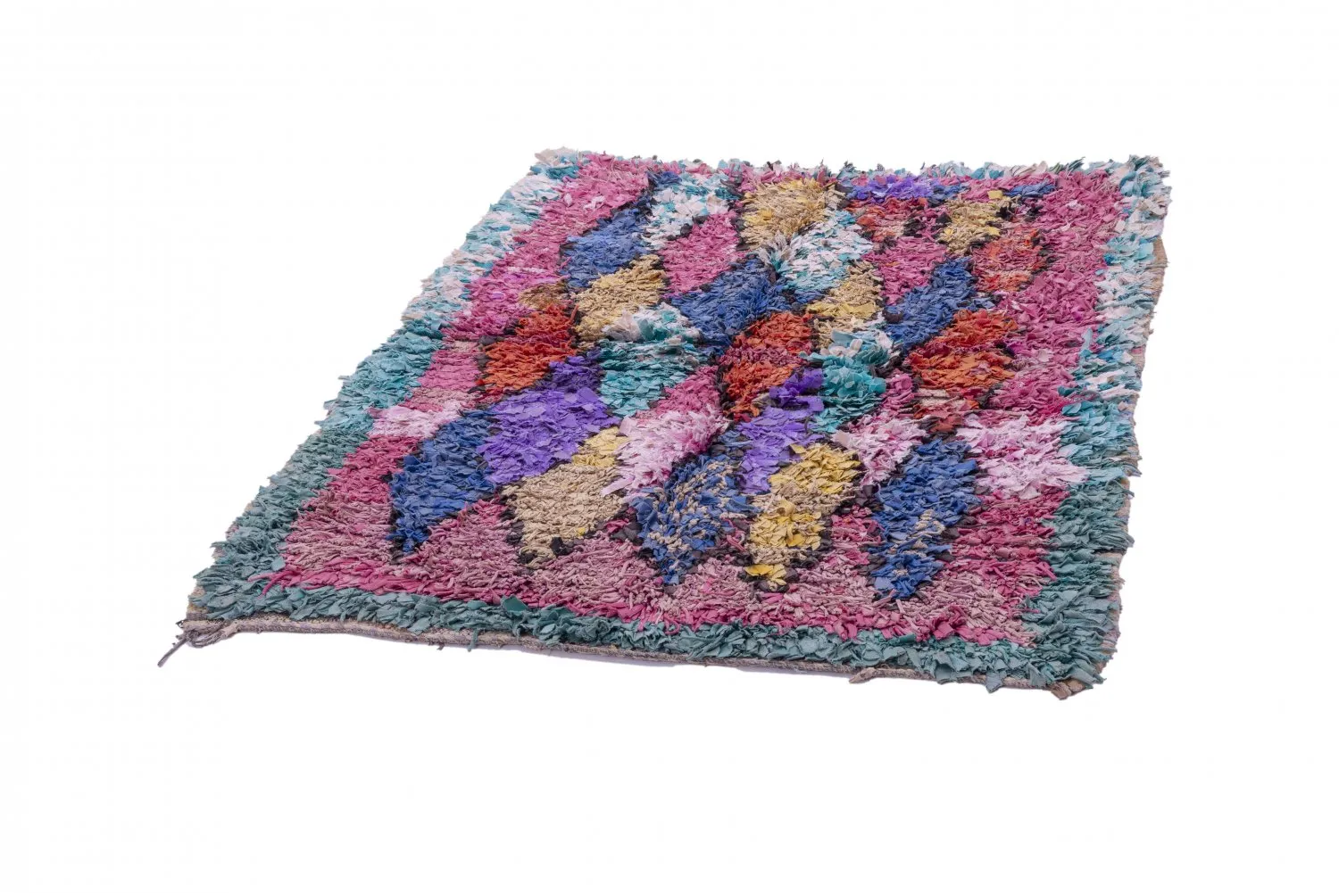 Berberyjskie Dywany Boucherouite Z Maroka 175 x 135 cm