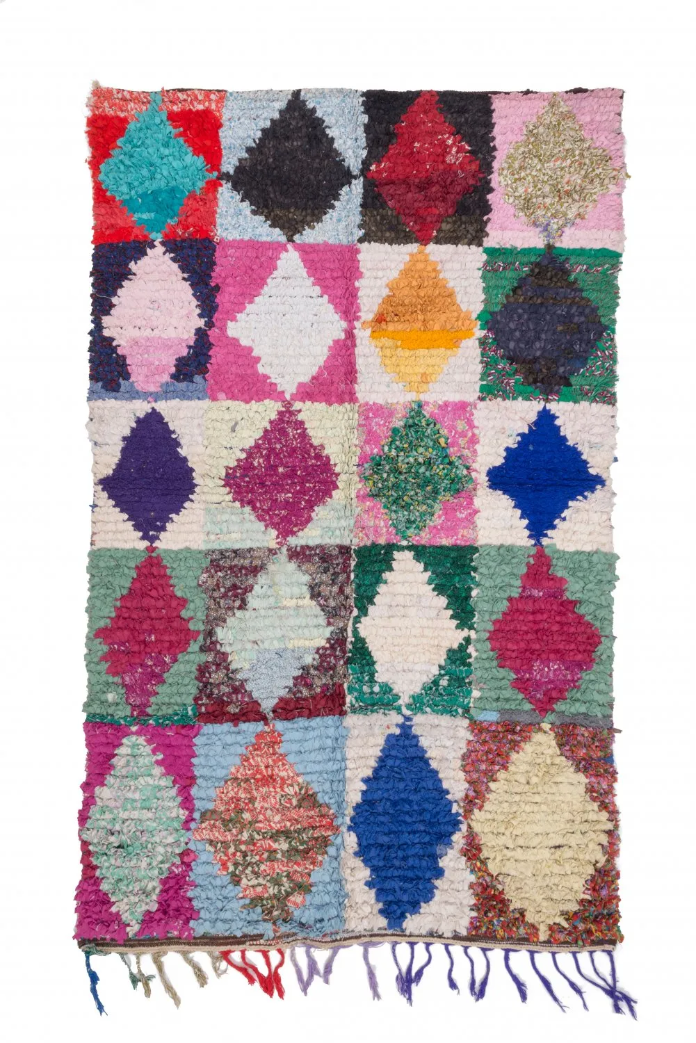 Berberyjskie Dywany Boucherouite Z Maroka 265 x 155 cm