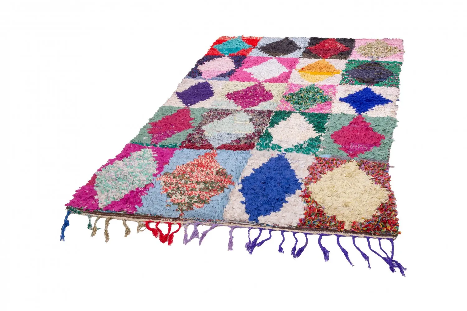 Berberyjskie Dywany Boucherouite Z Maroka 265 x 155 cm