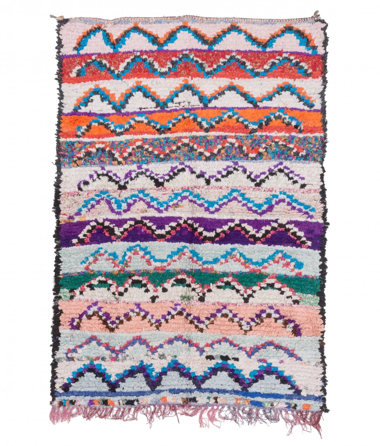 Berberyjskie Dywany Boucherouite Z Maroka 205 x 140 cm