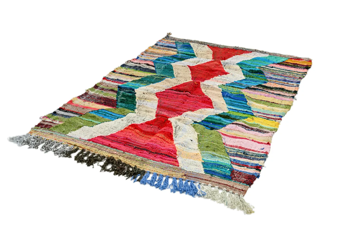 Berberyjskie Dywany Boucherouite Z Maroka 130 x 205 cm