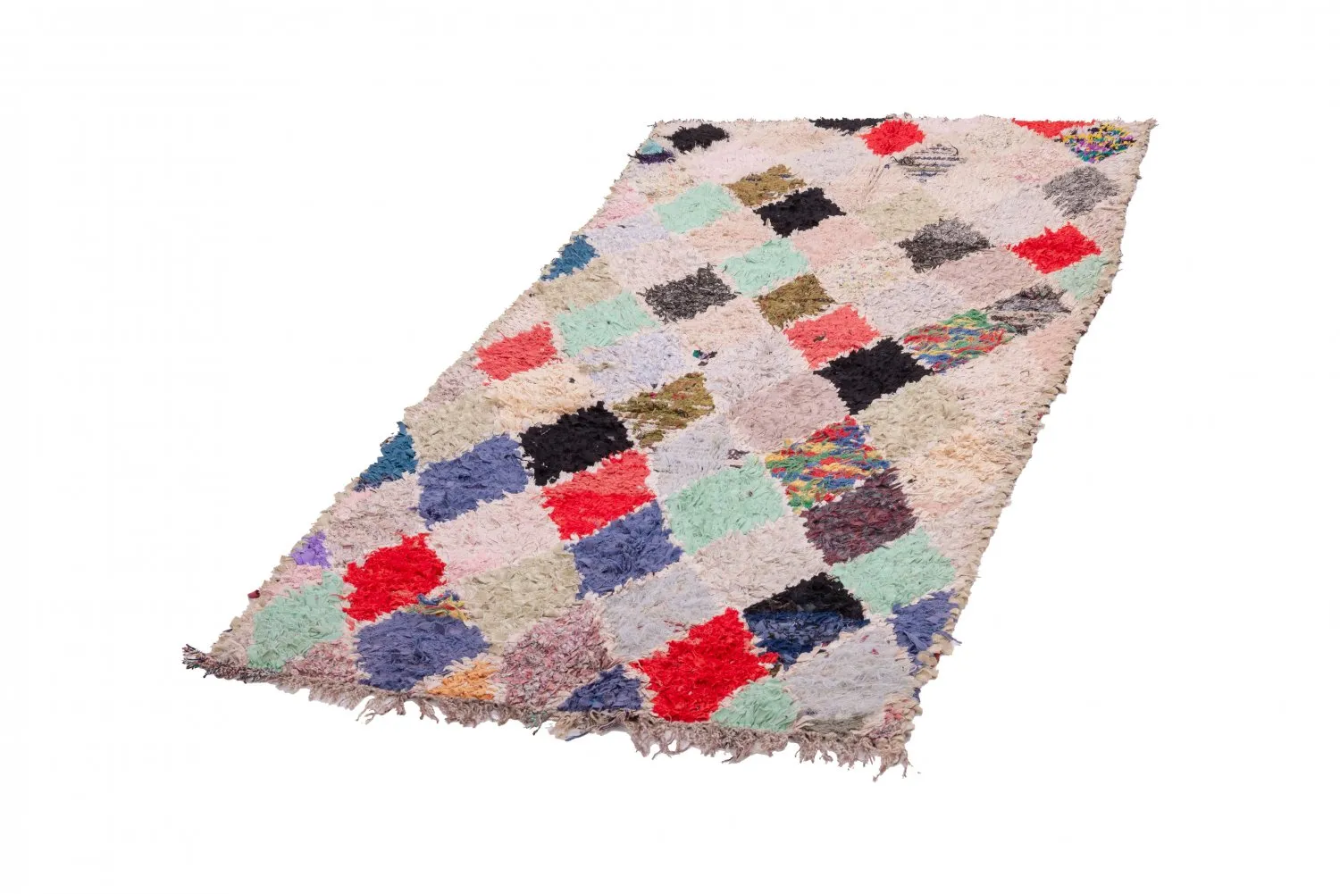 Berberyjskie Dywany Boucherouite Z Maroka 240 x 115 cm