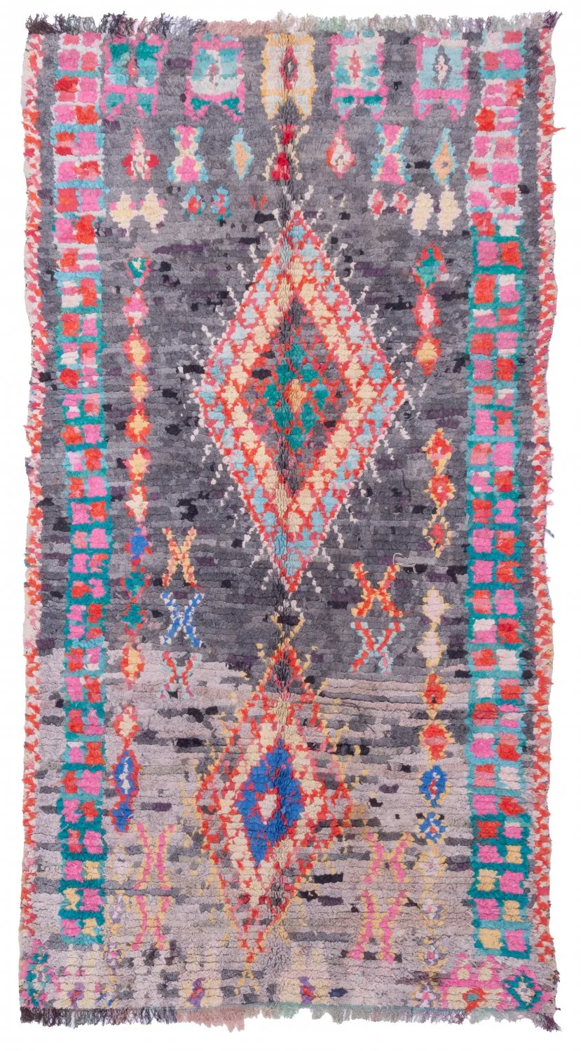 Berberyjskie Dywany Boucherouite Z Maroka 230 x 125 cm