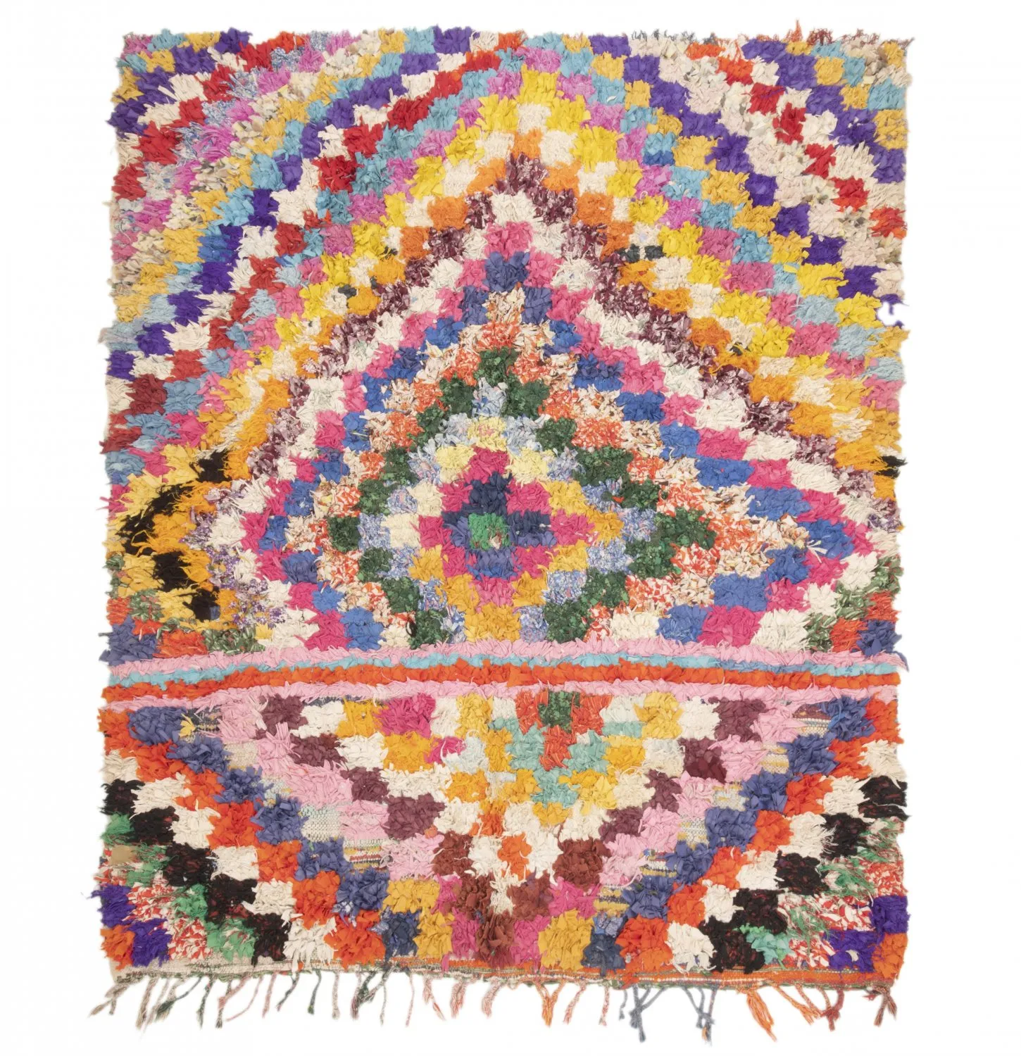 Berberyjskie Dywany Boucherouite Z Maroka 215 x 170 cm