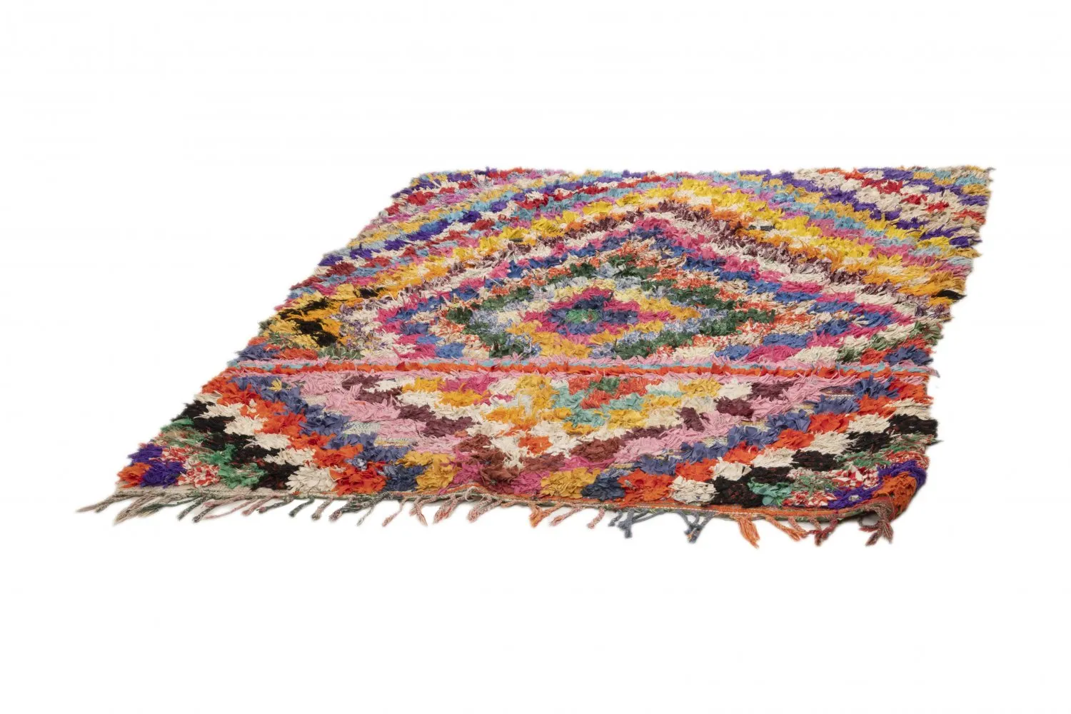 Berberyjskie Dywany Boucherouite Z Maroka 215 x 170 cm