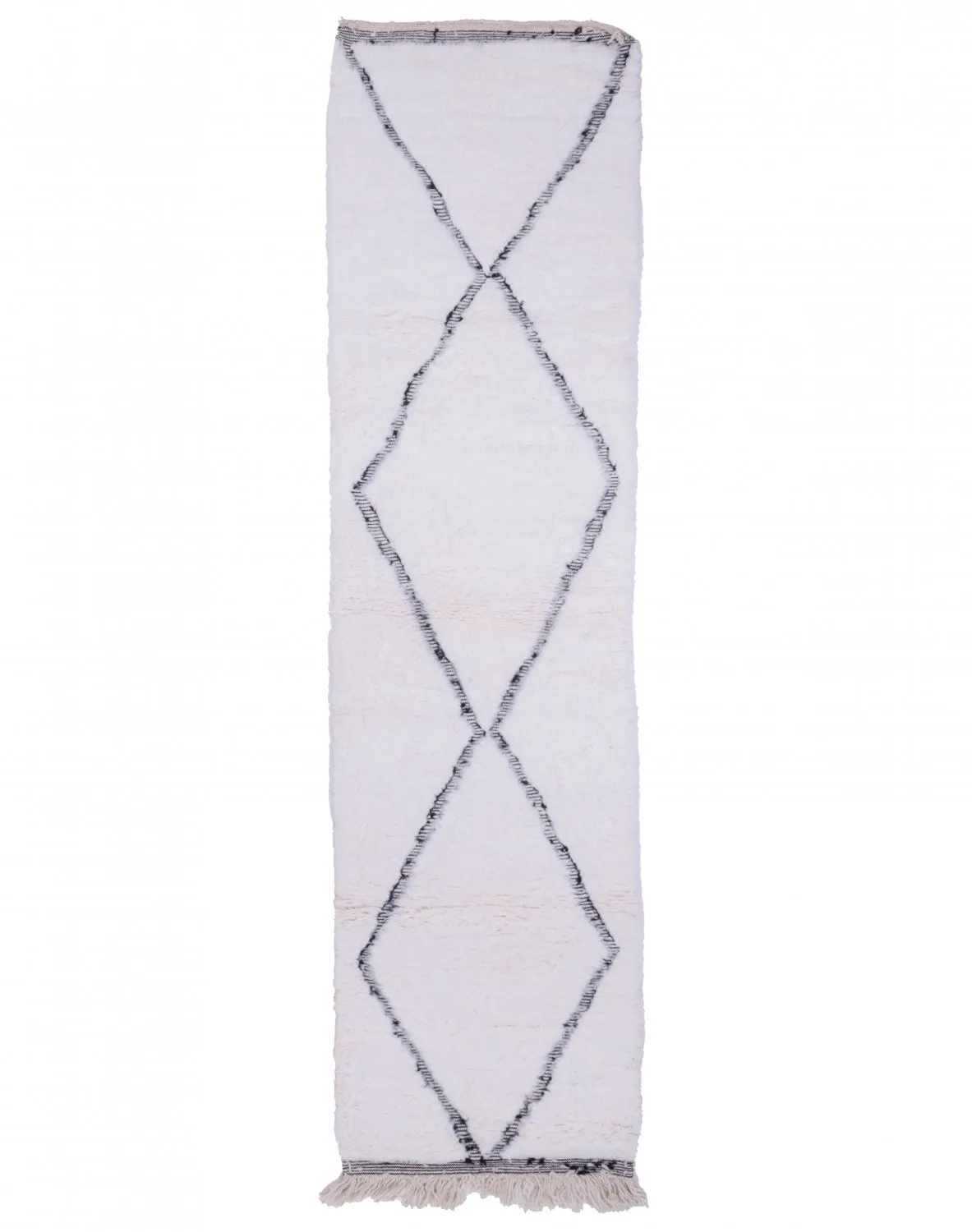 Berberyjskie Dywany Beni Ourain z Maroka 310 x 80 cm