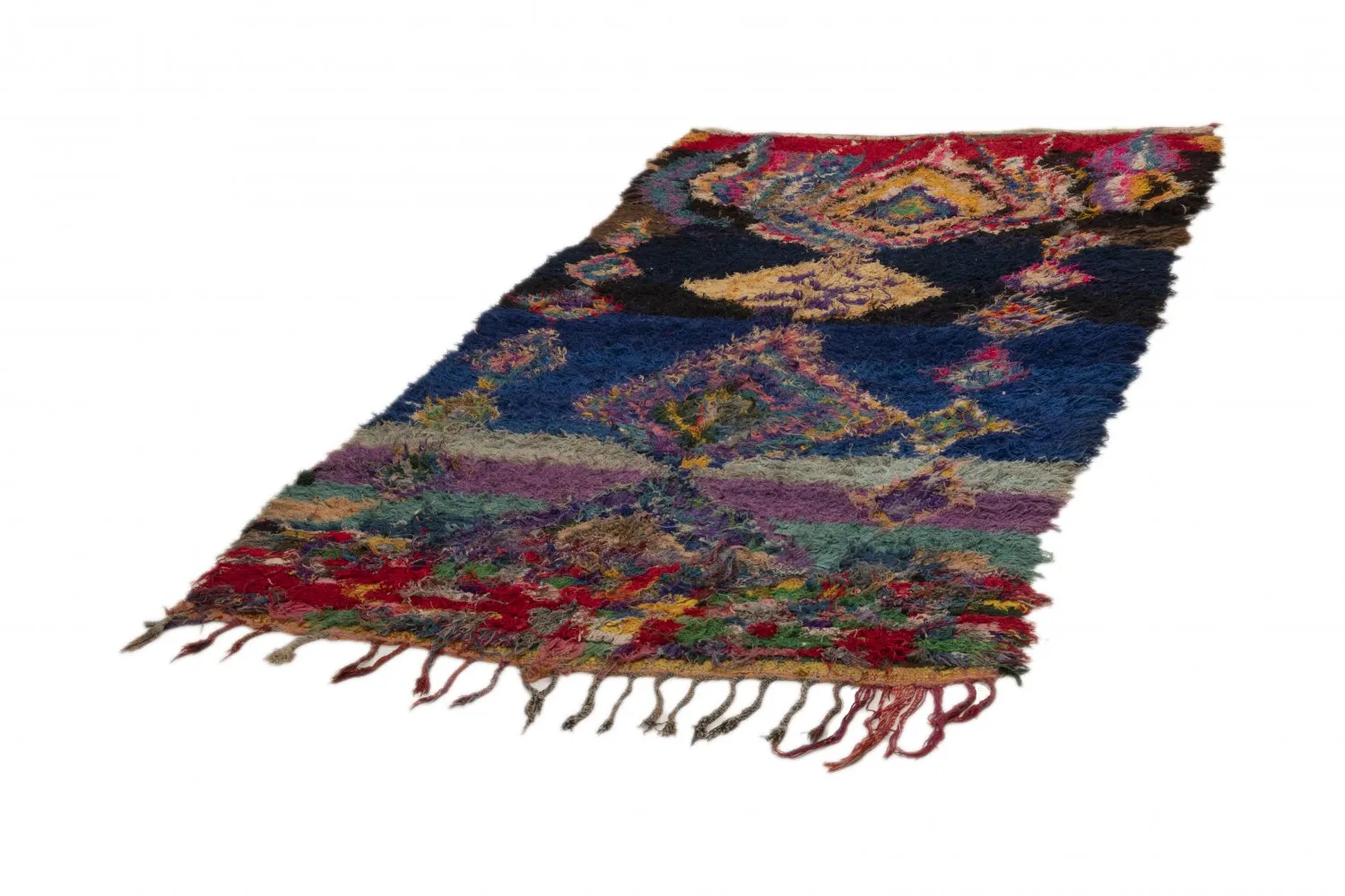 Berberyjskie Dywany Boucherouite Z Maroka 270 x 140 cm