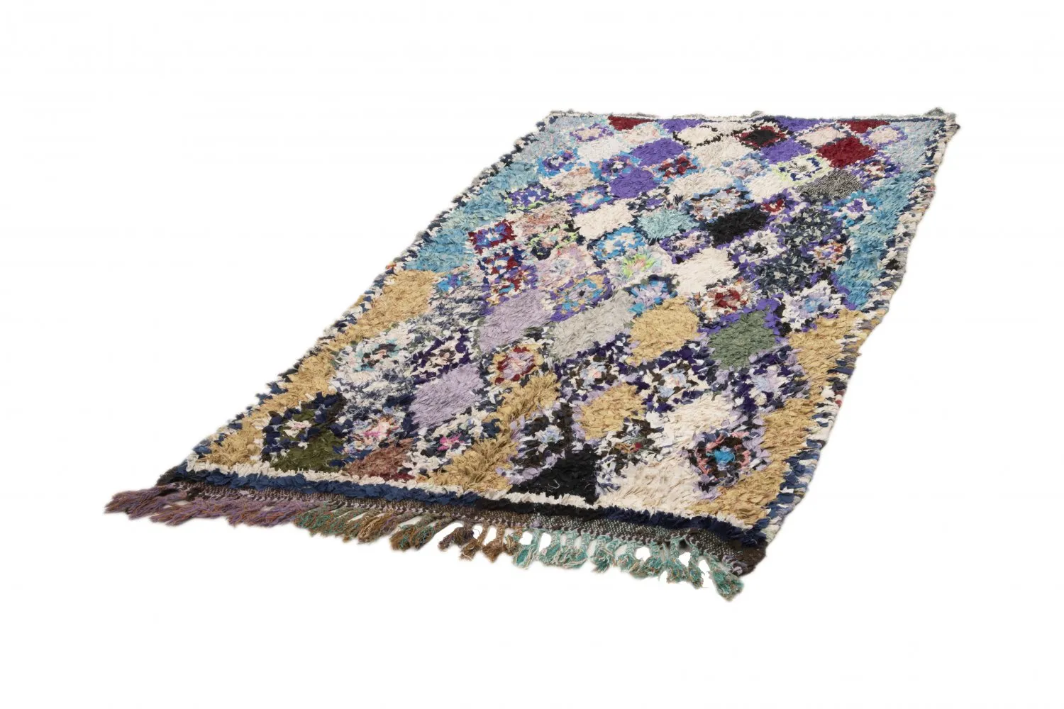 Berberyjskie Dywany Boucherouite Z Marokaa 260 x 140 cm