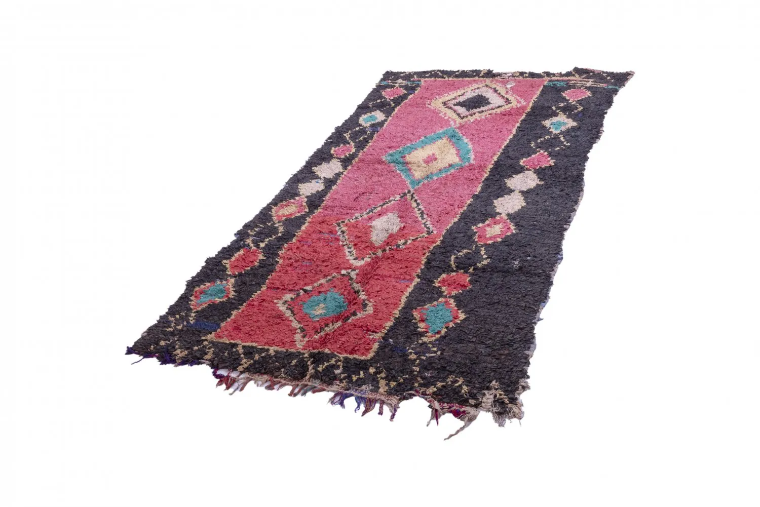 Berberyjskie Dywany Boucherouite Z Maroka 275 x 135 cm