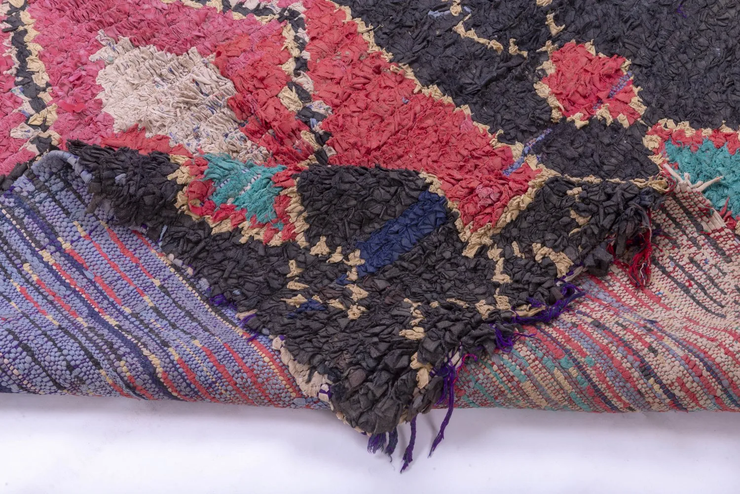 Berberyjskie Dywany Boucherouite Z Maroka 275 x 135 cm