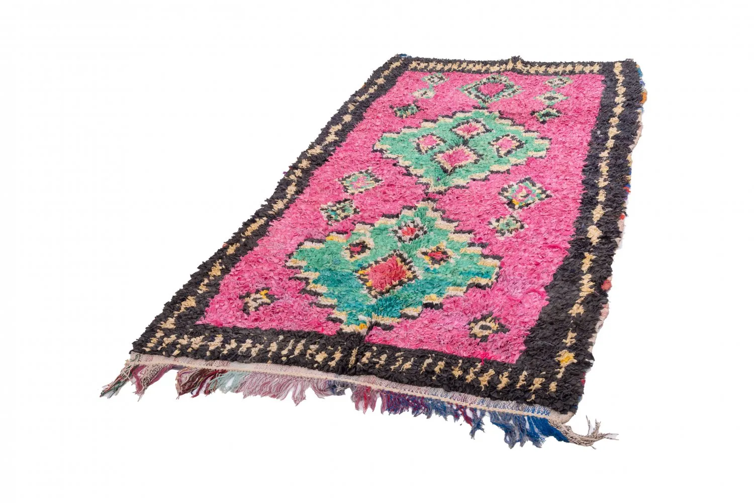 Berberyjskie Dywany Boucherouite Z Marokaa 260 x 140 cm