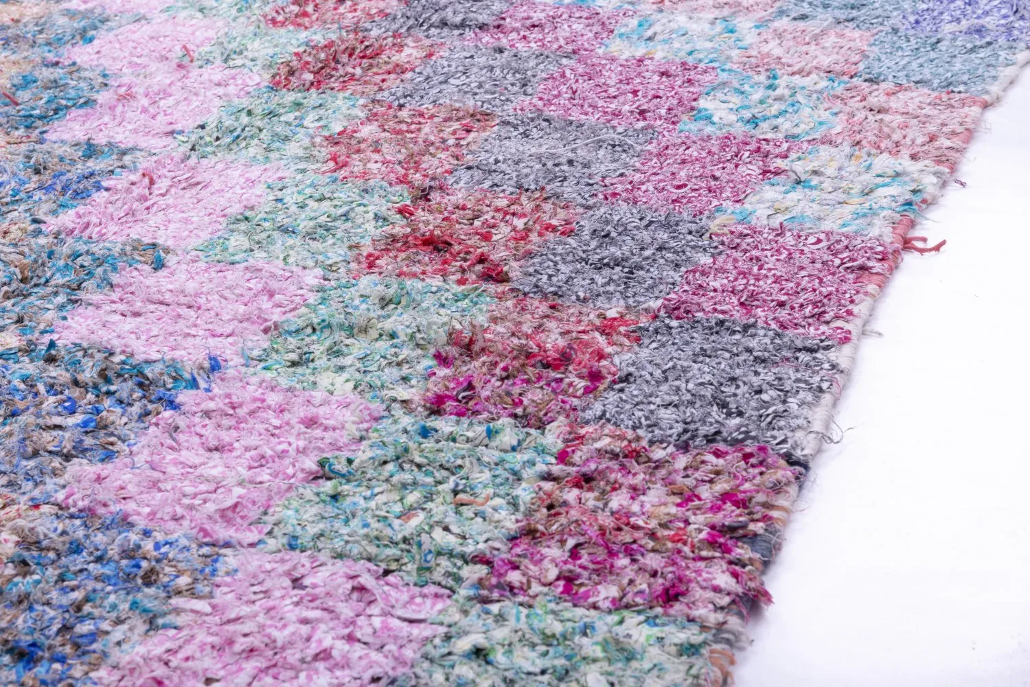 Berberyjskie Dywany Boucherouite Z Maroka 210 x 105 cm