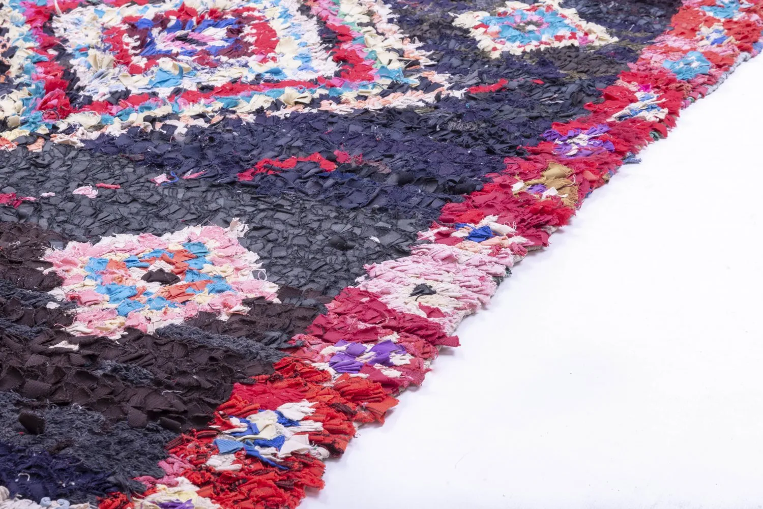 Berberyjskie Dywany Boucherouite Z Maroka 220 x 130 cm