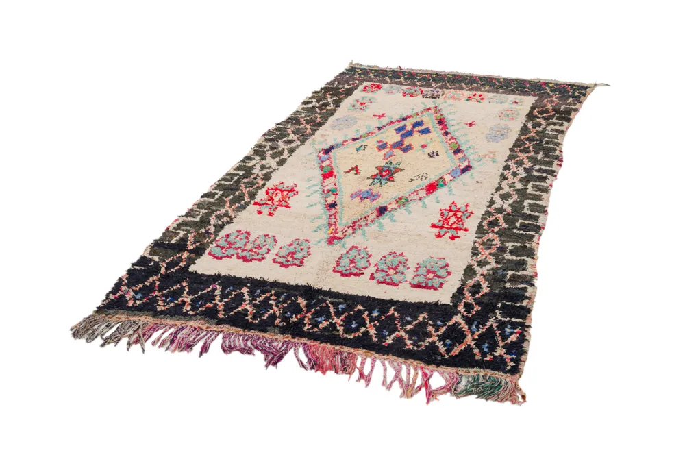 Berberyjskie Dywany Boucherouite Z Maroka 270 x 130 cm