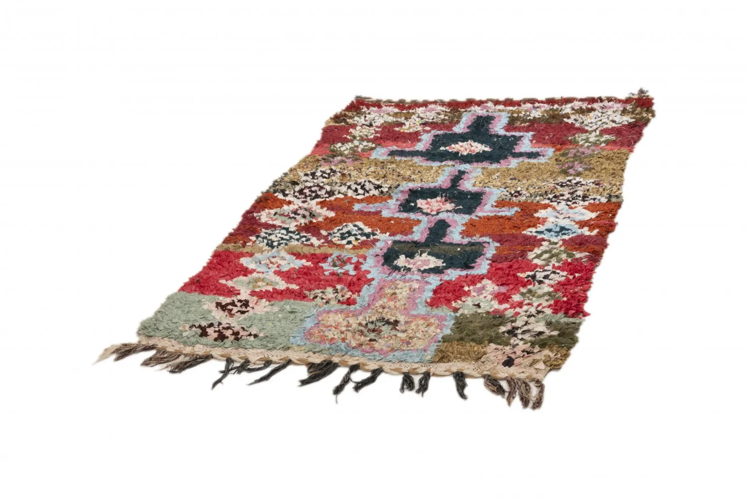 Berberyjskie Dywany Boucherouite Z Maroka 205 x 120 cm