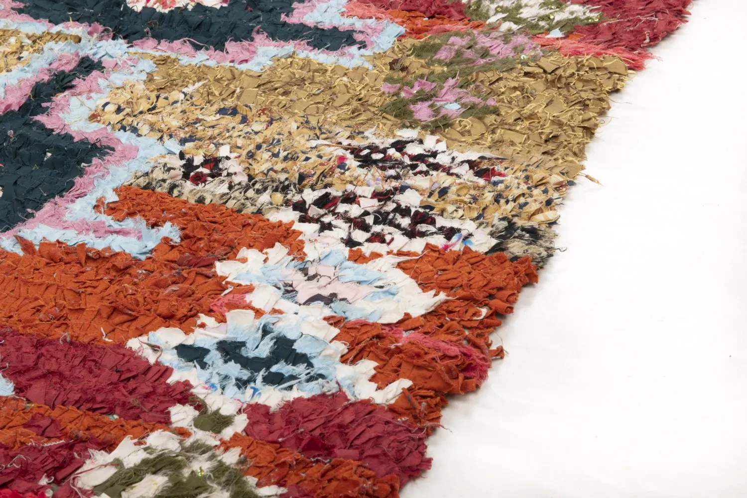 Berberyjskie Dywany Boucherouite Z Maroka 205 x 120 cm