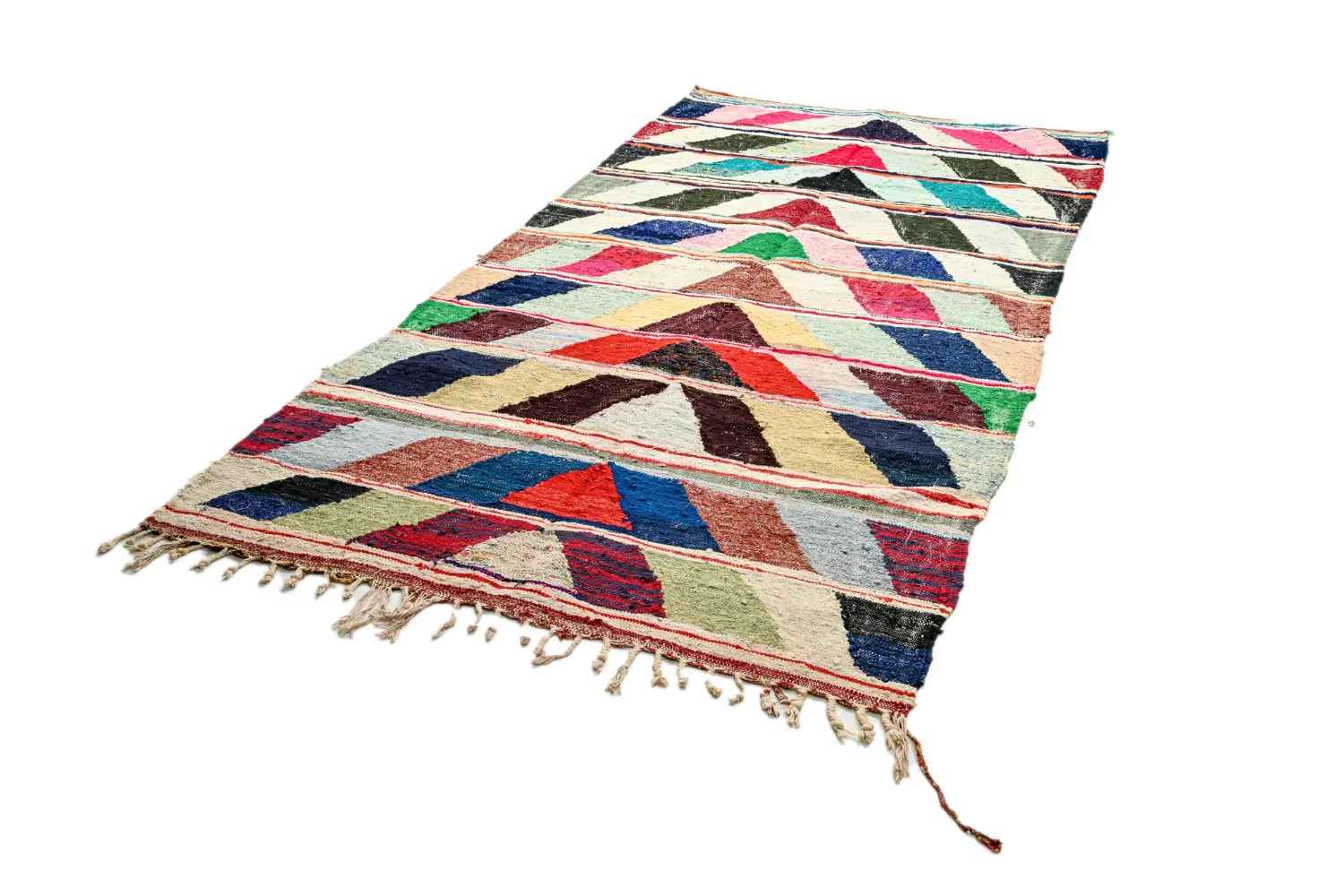 Berberyjskie Dywany Boucherouite Z Maroka 145 x 280 cm