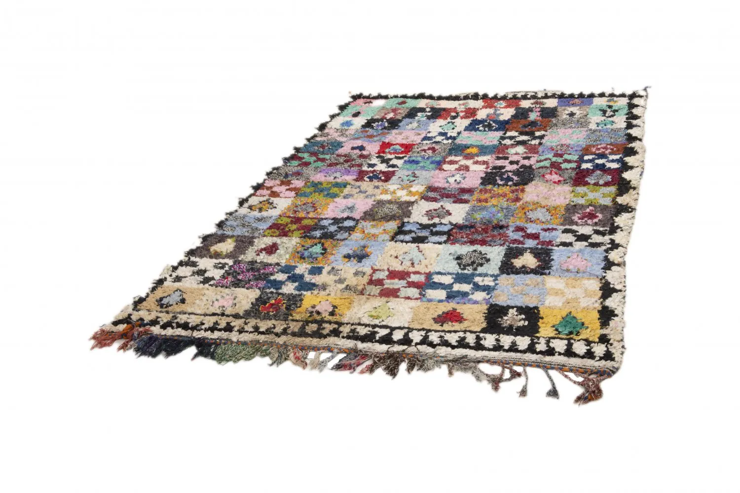 Berberyjskie Dywany Boucherouite Z Maroka 250 x 165 cm