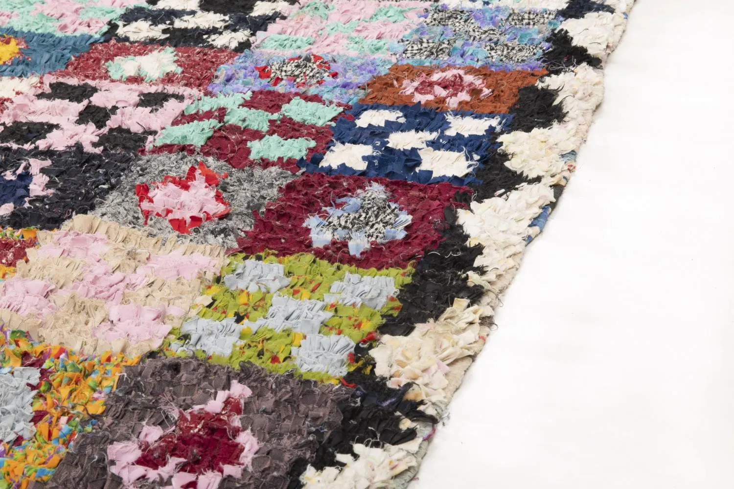 Berberyjskie Dywany Boucherouite Z Maroka 250 x 165 cm