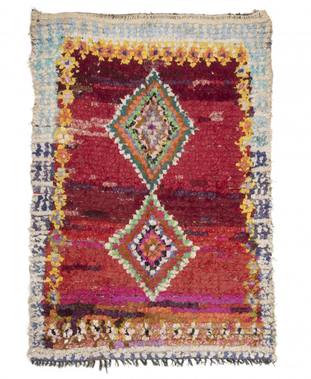 Berberyjskie Dywany Boucherouite Z Maroka 210 x 140 cm