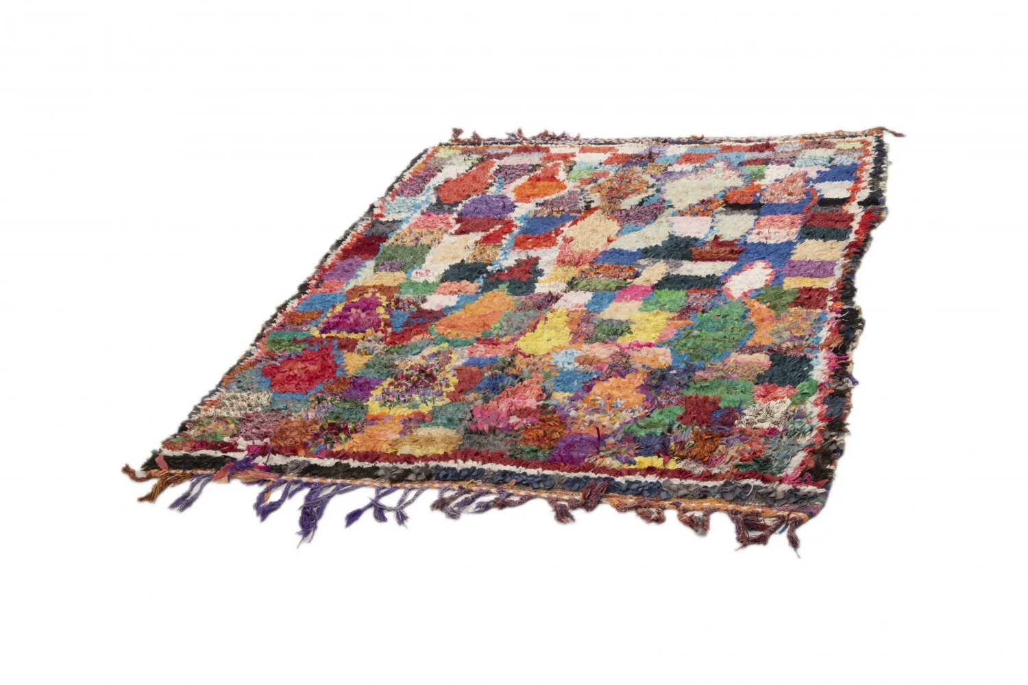 Berberyjskie Dywany Boucherouite Z Maroka 210 x 150 cm