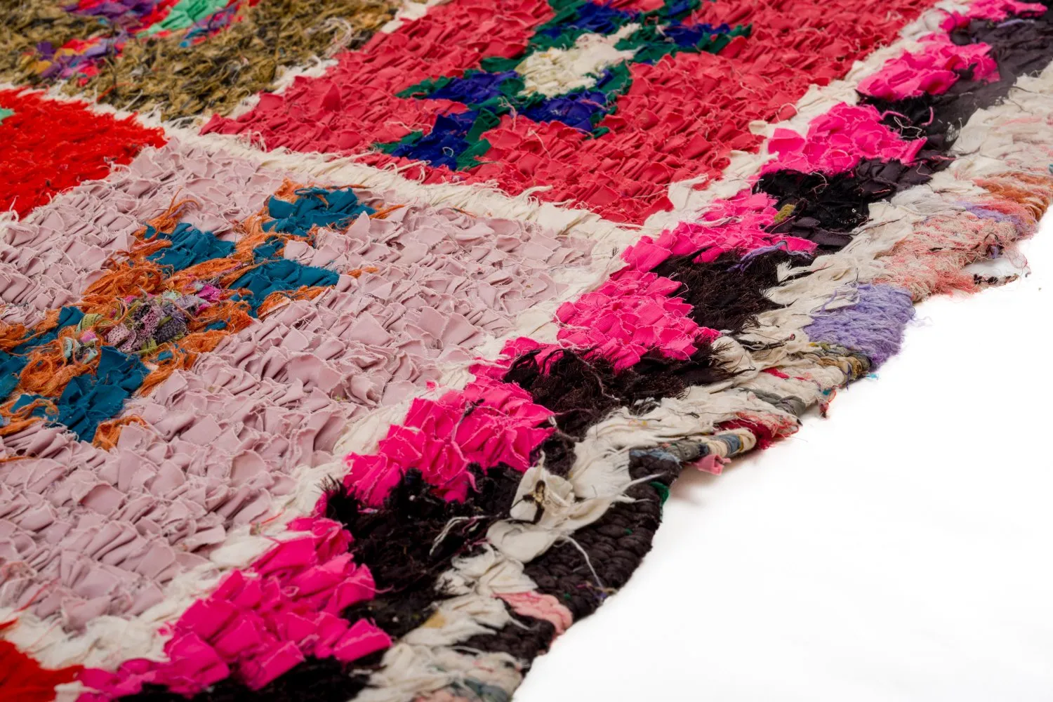 Berberyjskie Dywany Boucherouite Z Maroka 360 x 130 cm