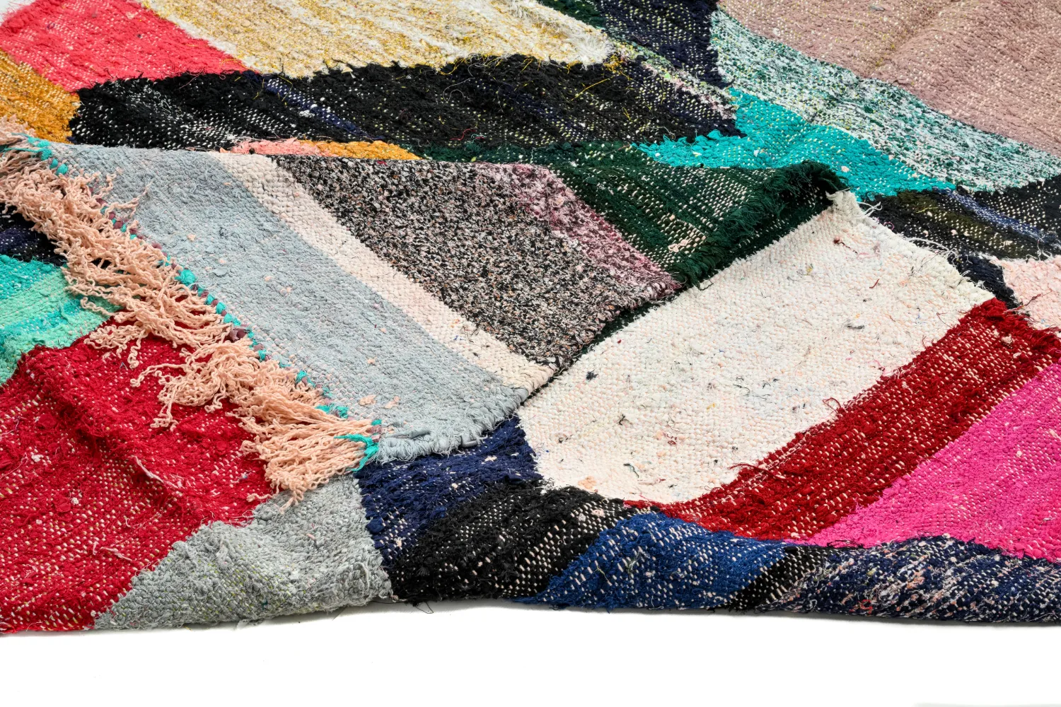 Berberyjskie Dywany Boucherouite Z Maroka 135 x 240 cm
