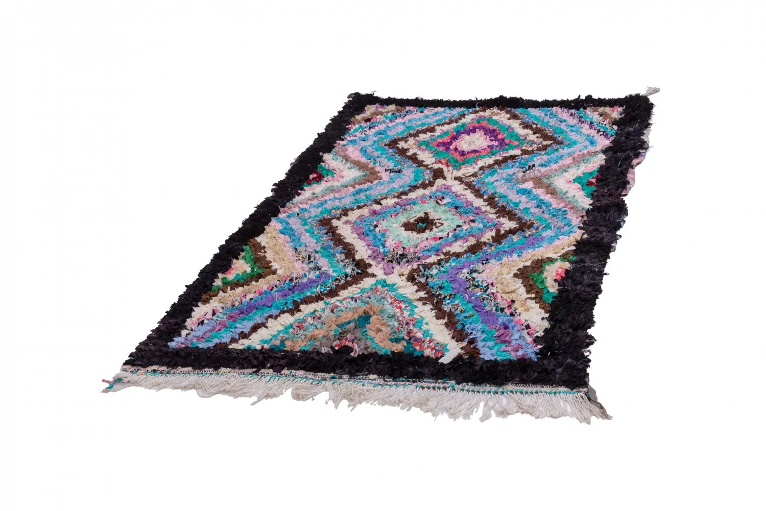 Berberyjskie Dywany Boucherouite Z Maroka 195 x 120 cm
