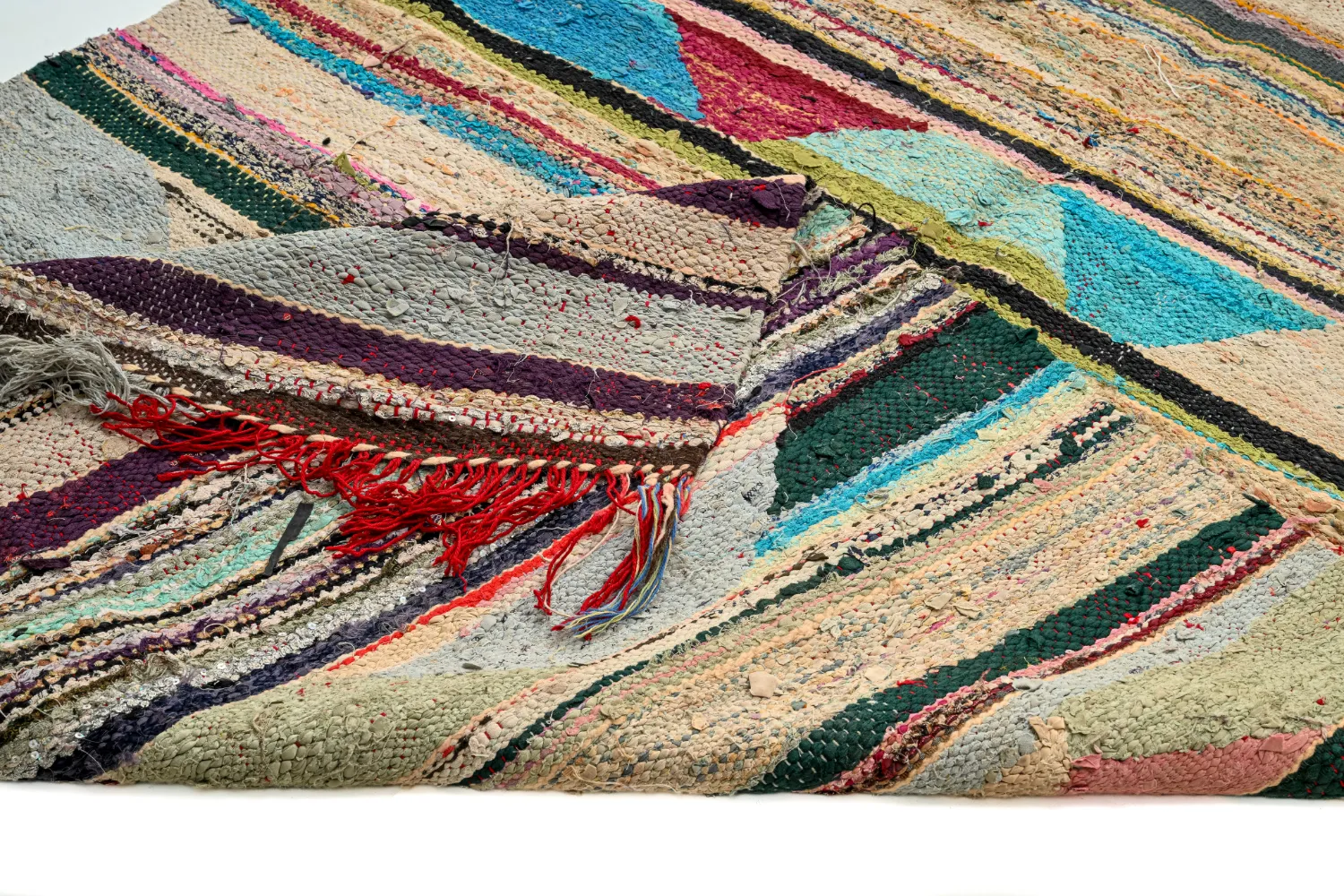 Berberyjskie Dywany Boucherouite Z Maroka 120 x 245 cm