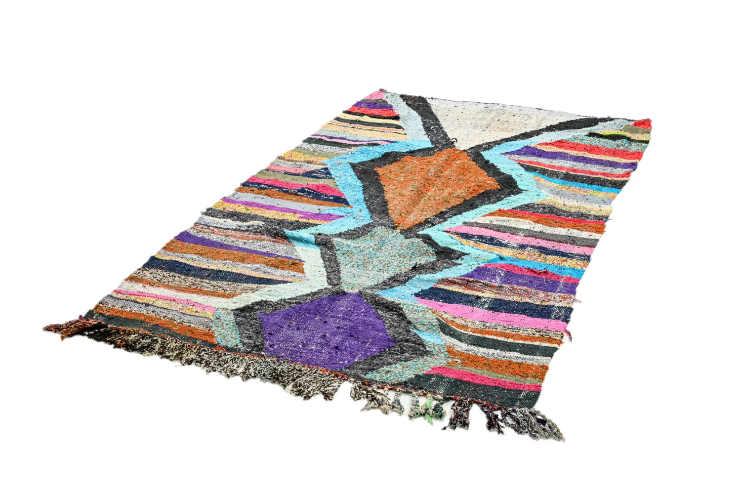 Berberyjskie Dywany Boucherouite Z Maroka 135 x 235 cm