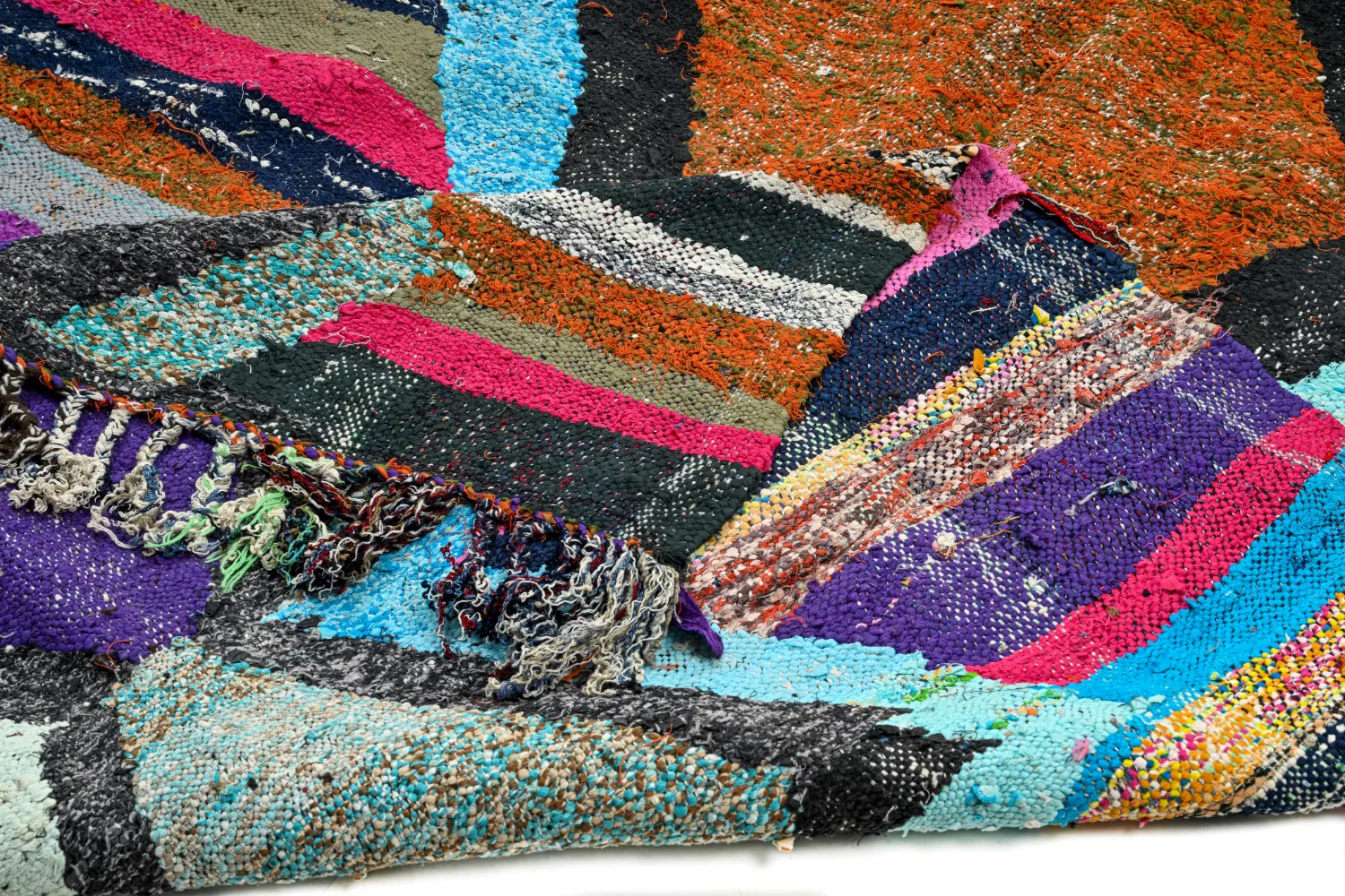 Berberyjskie Dywany Boucherouite Z Maroka 135 x 235 cm