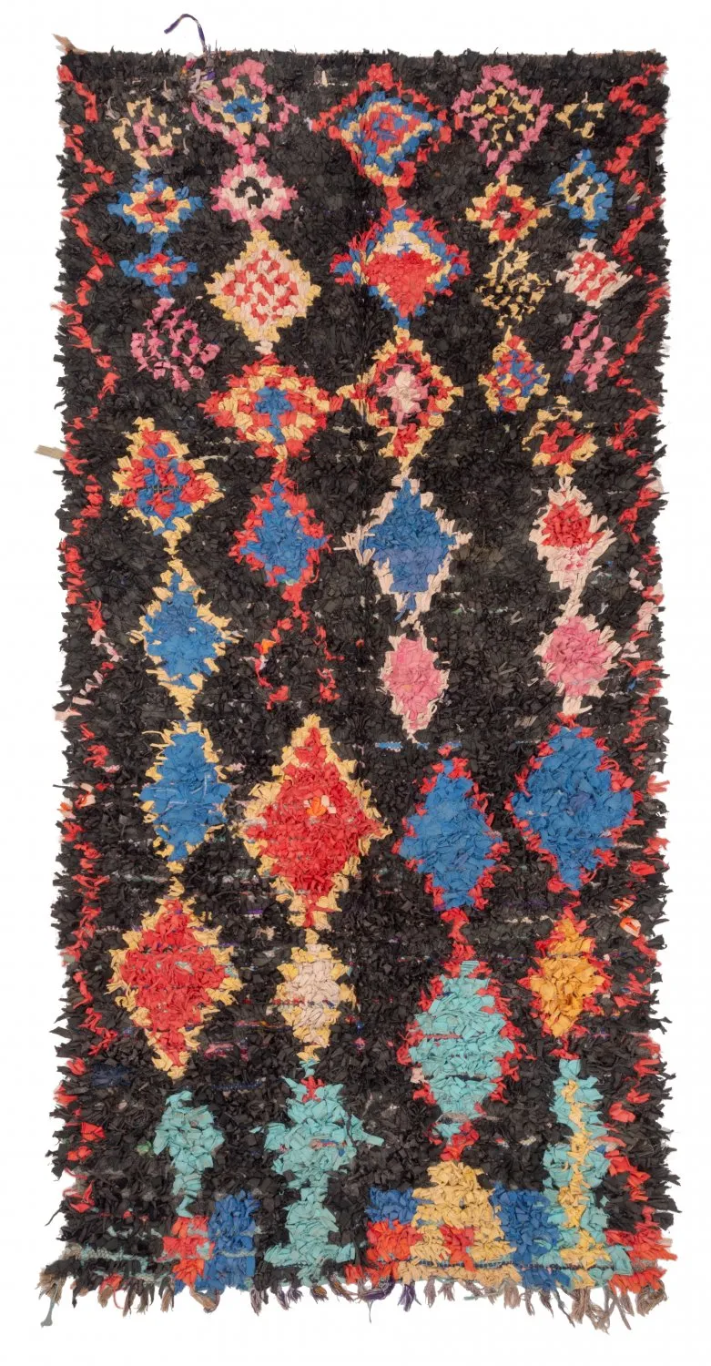 Berberyjskie Dywany Boucherouite Z Maroka 260 x 125 cm