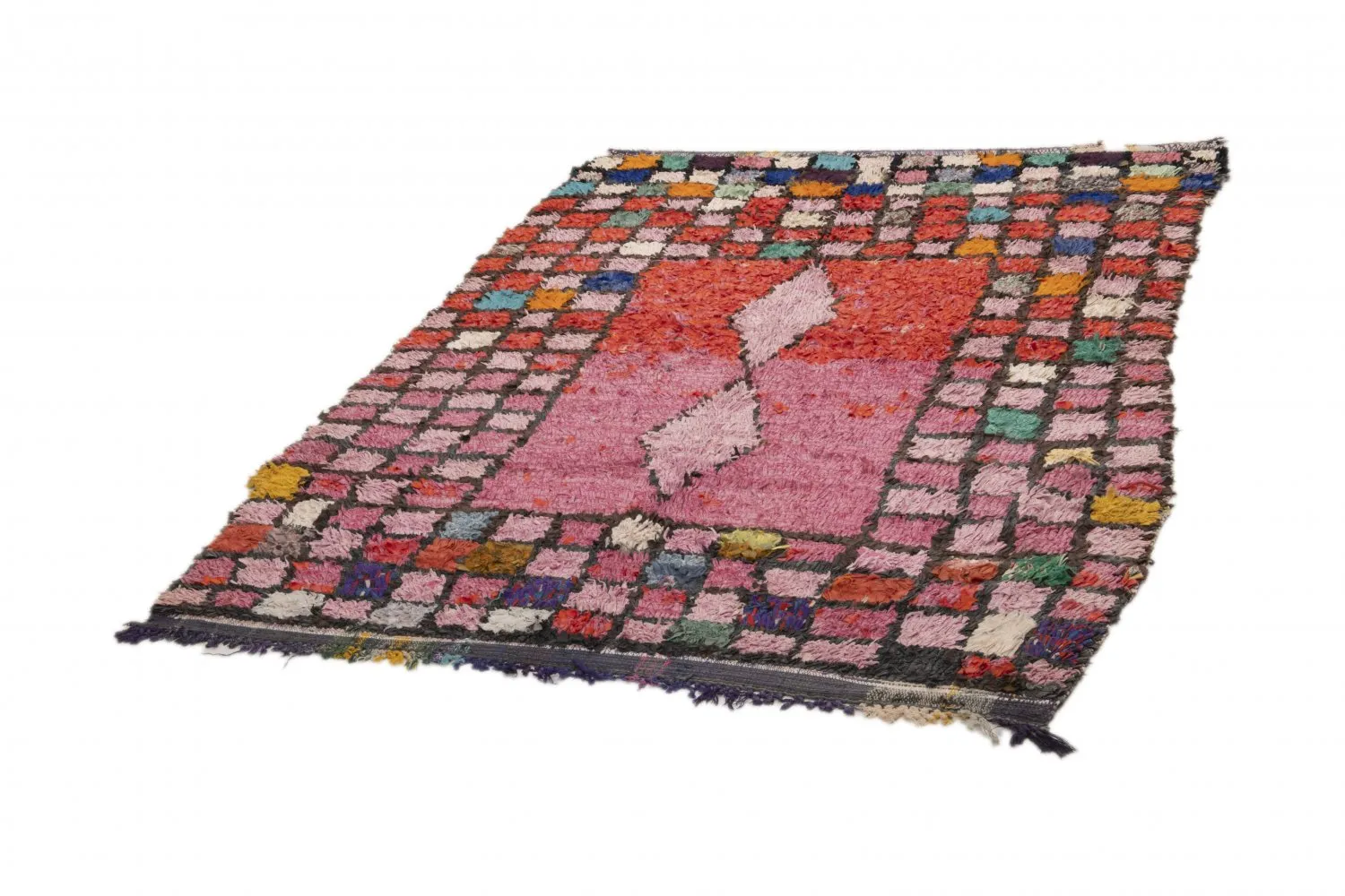 Berberyjskie Dywany Boucherouite Z Maroka 225 x 150 cm