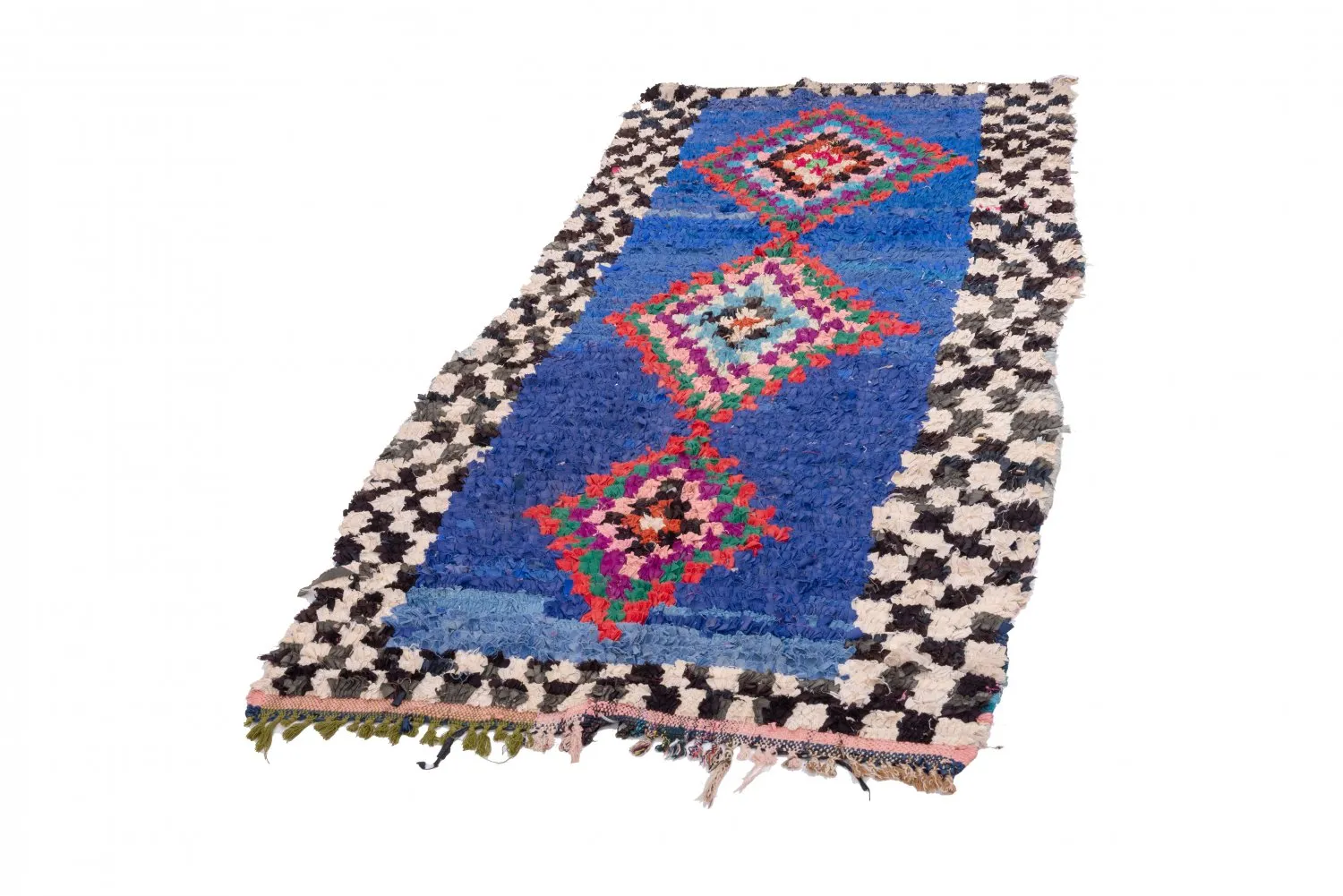 Berberyjskie Dywany Boucherouite Z Maroka 285 x 90 cm