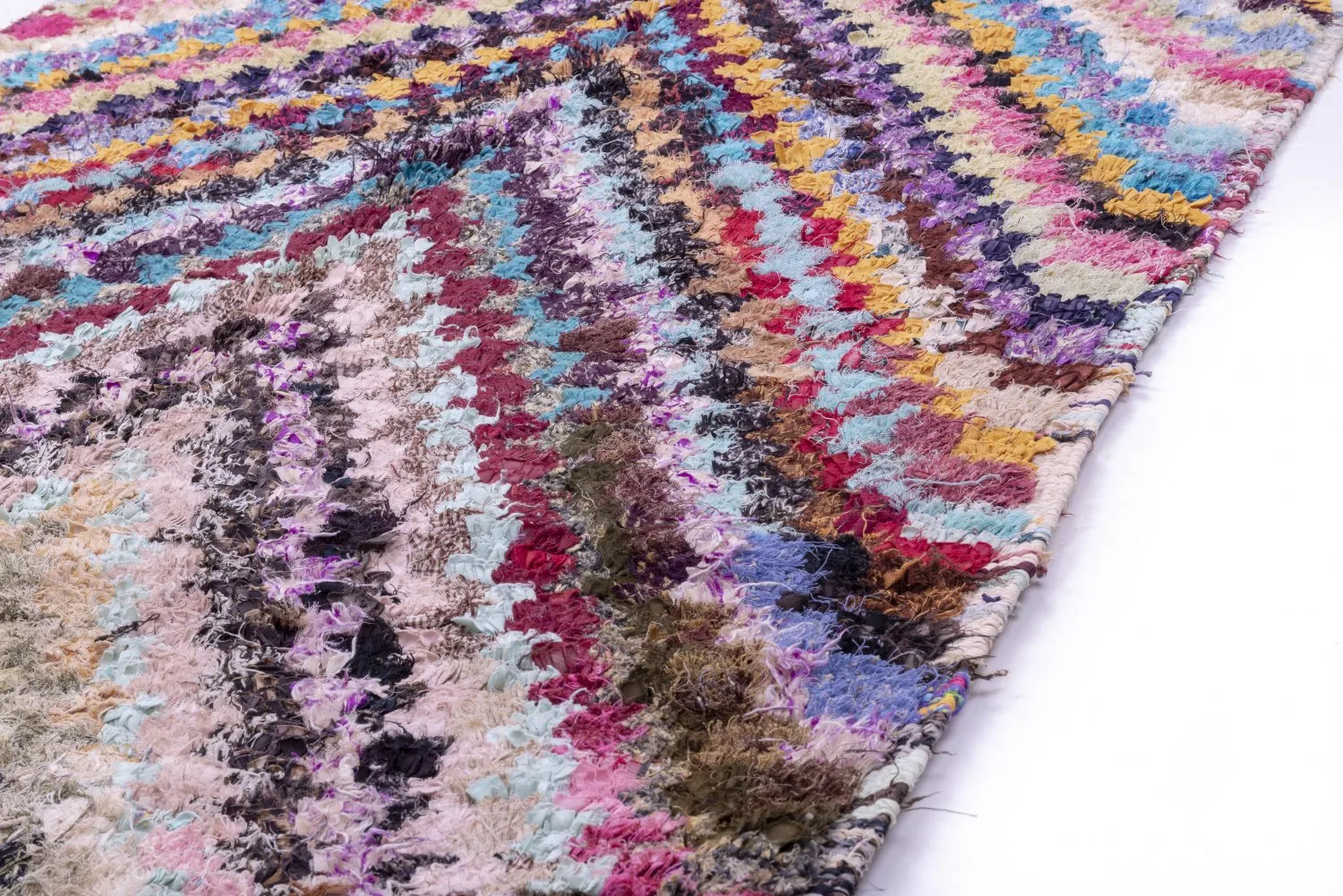 Berberyjskie Dywany Boucherouite Z Maroka 220 x 125 cm