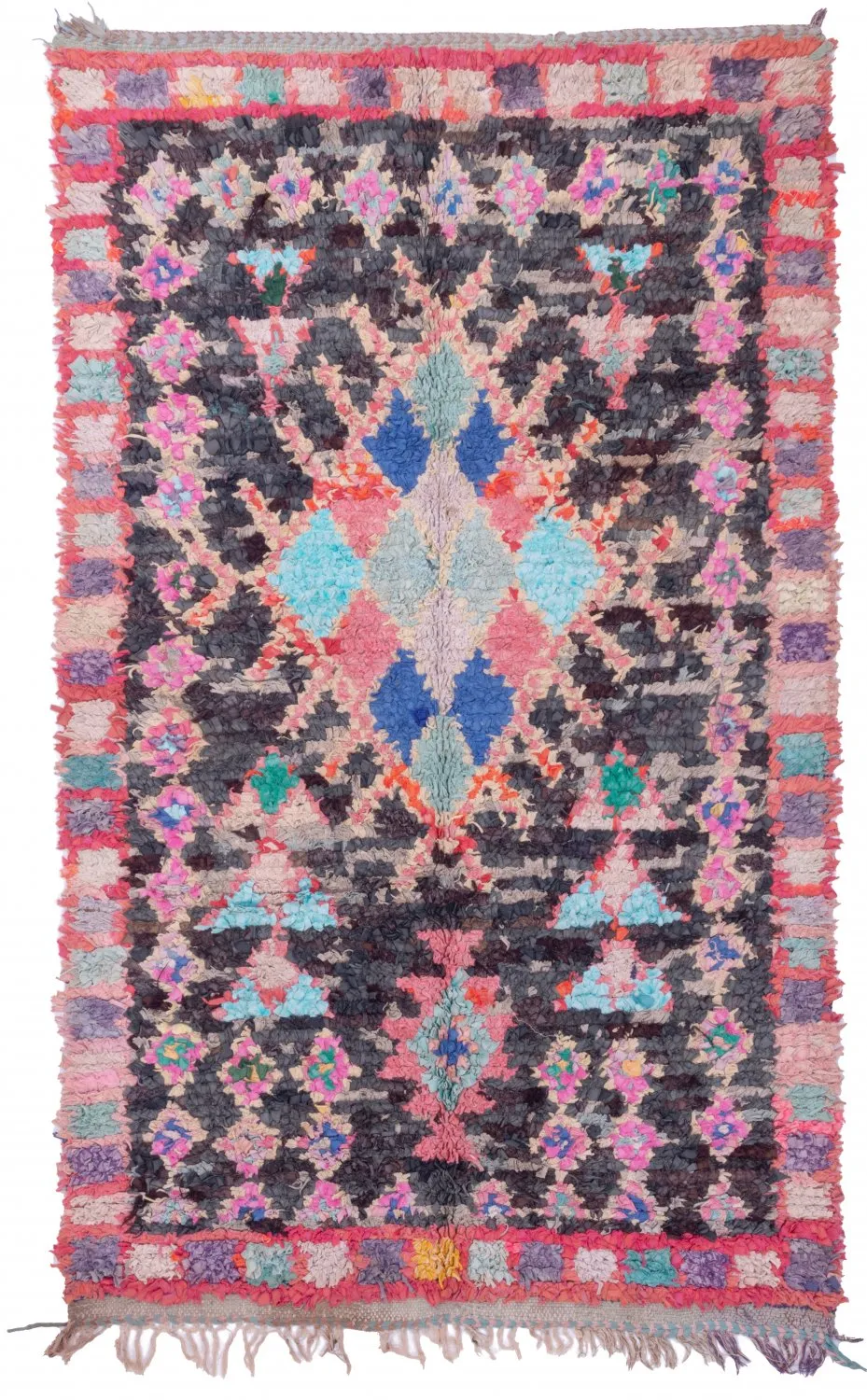 Berberyjskie Dywany Boucherouite Z Maroka 210 x 125 cm