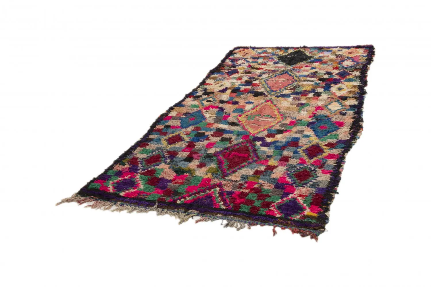 Berberyjskie Dywany Boucherouite Z Maroka 290 x 145 cm