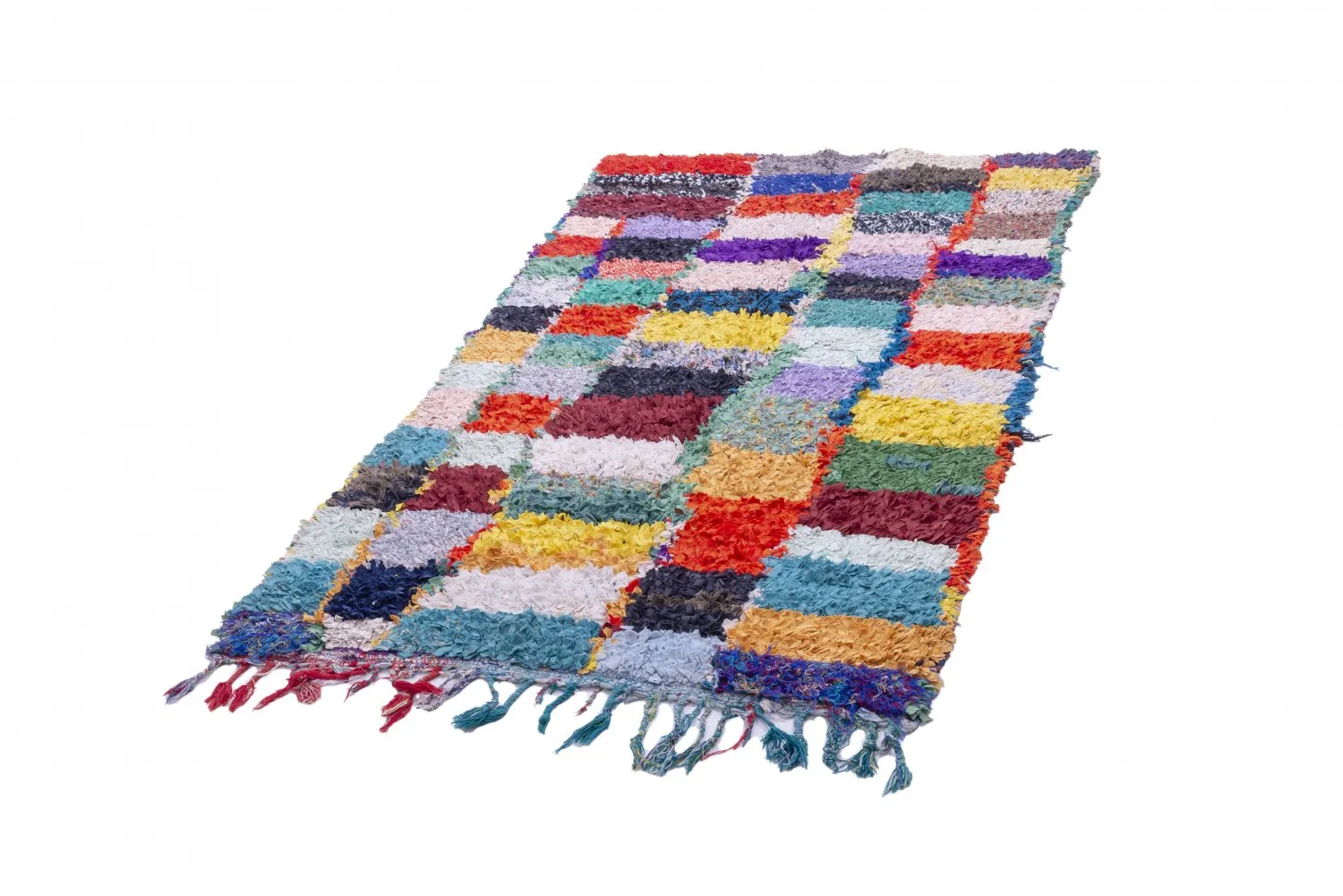 Berberyjskie Dywany Boucherouite Z Maroka 250 x 120 cm
