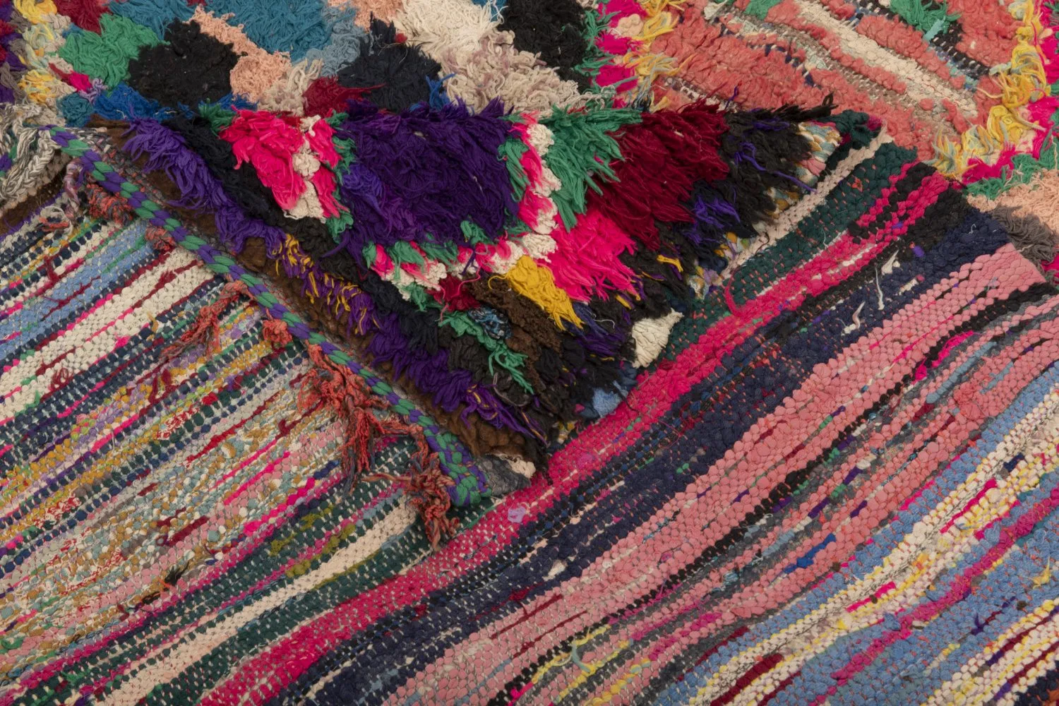 Berberyjskie Dywany Boucherouite Z Maroka 290 x 145 cm