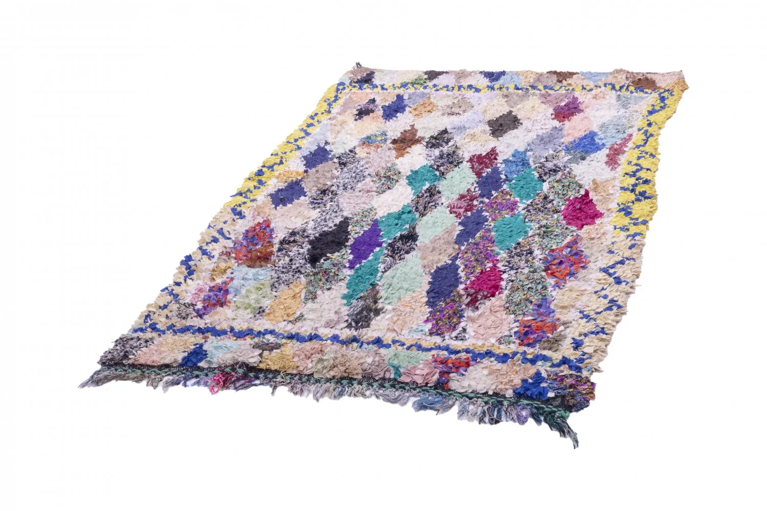 Berberyjskie Dywany Boucherouite Z Maroka 225 x 135 cm