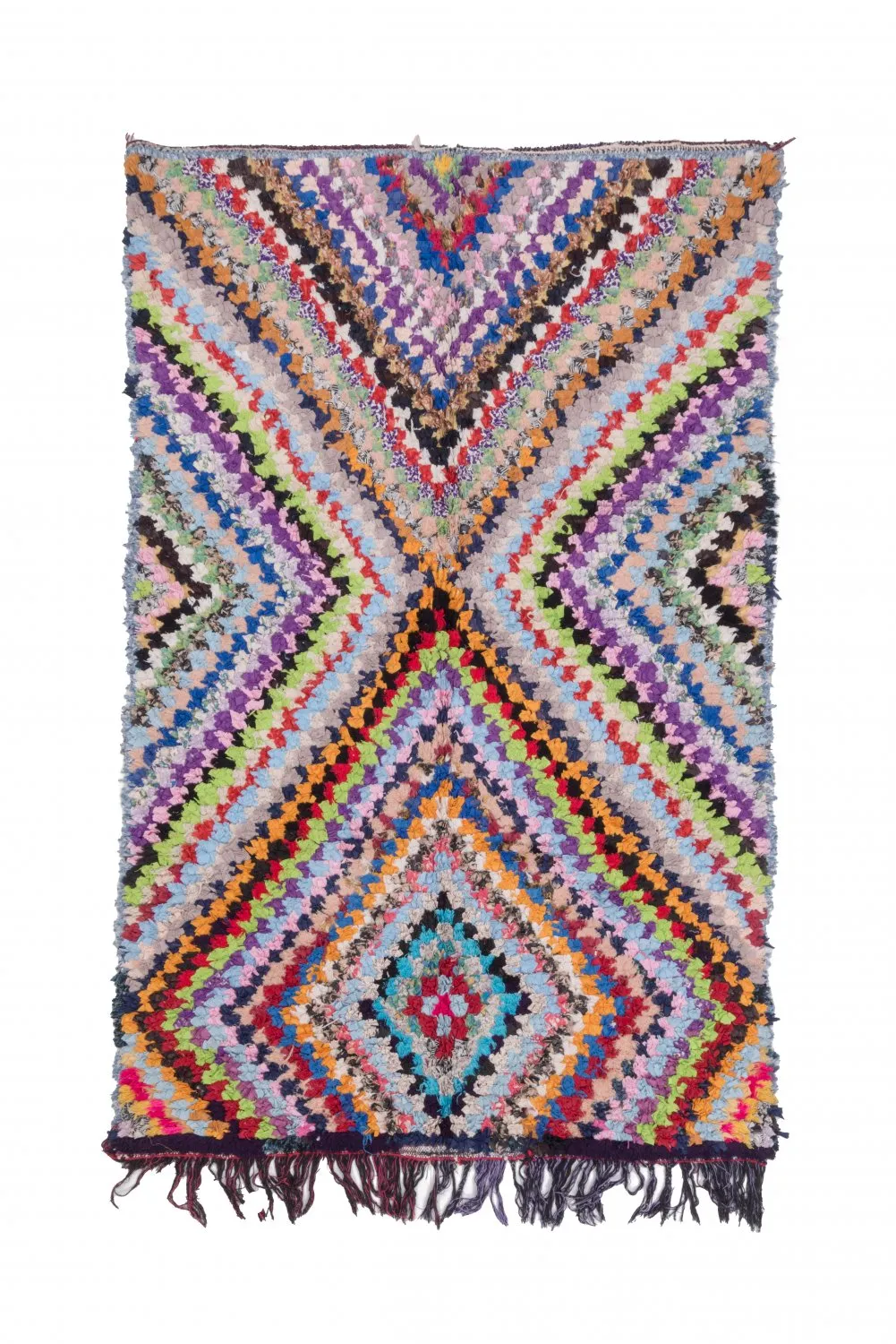 Berberyjskie Dywany Boucherouite Z Maroka 225 x 140 cm