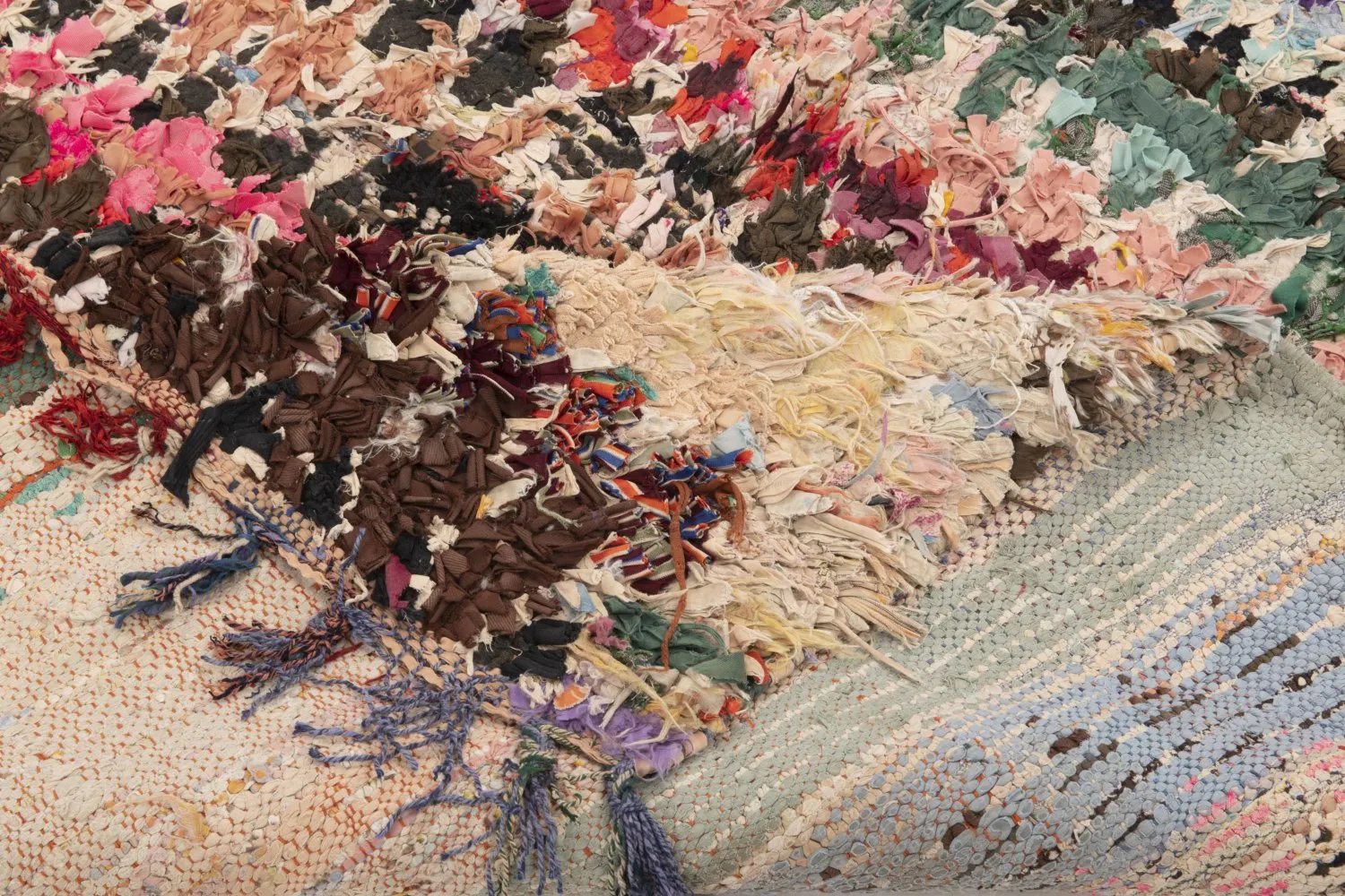Berberyjskie Dywany Boucherouite Z Maroka 255 x 145 cm