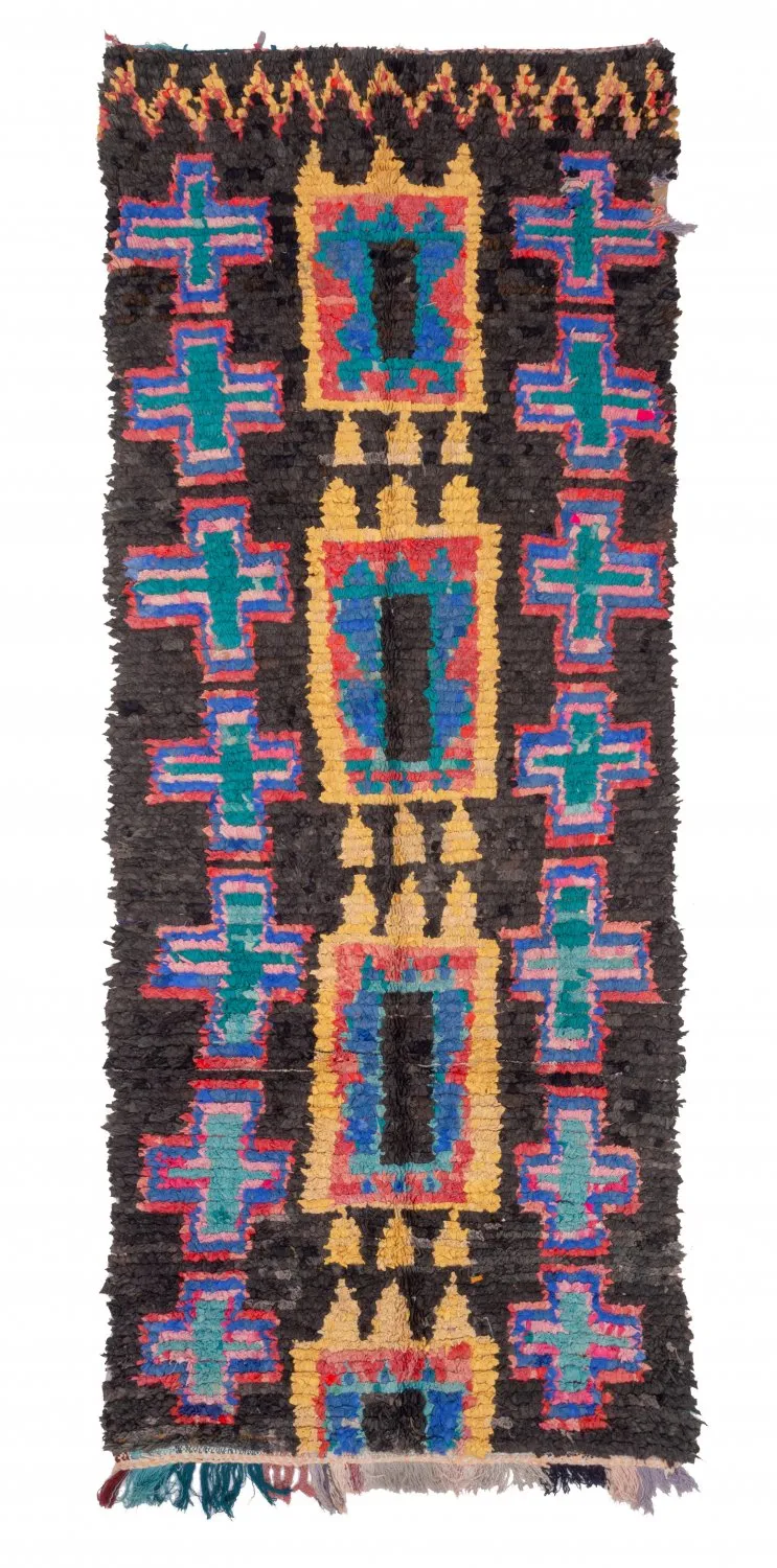 Berberyjskie Dywany Boucherouite Z Maroka 310 x 115 cm