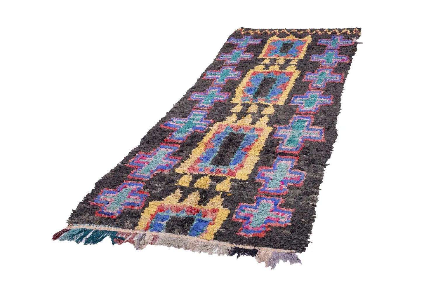 Berberyjskie Dywany Boucherouite Z Maroka 310 x 115 cm