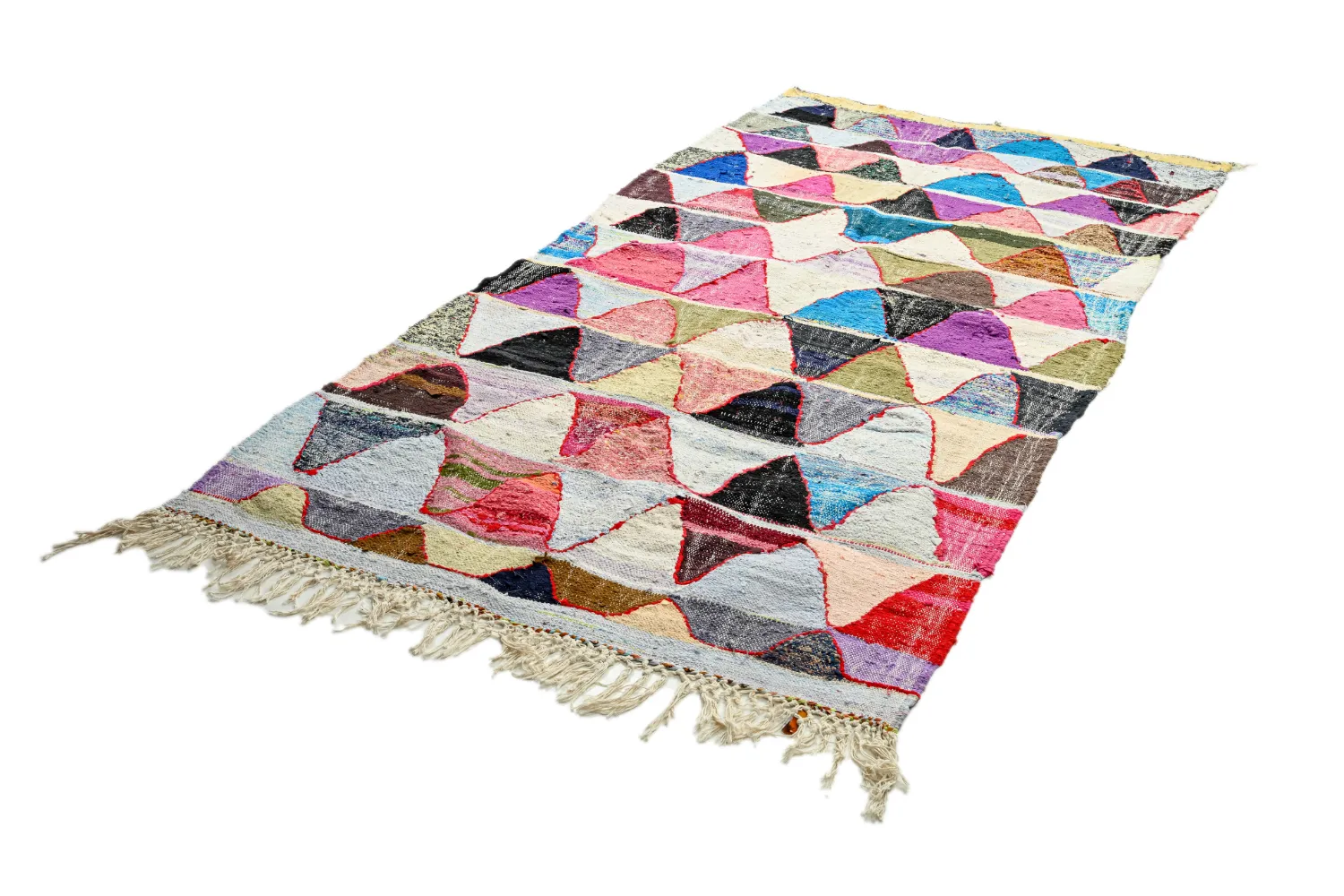 Berberyjskie Dywany Boucherouite Z Maroka 135 x 275 cm