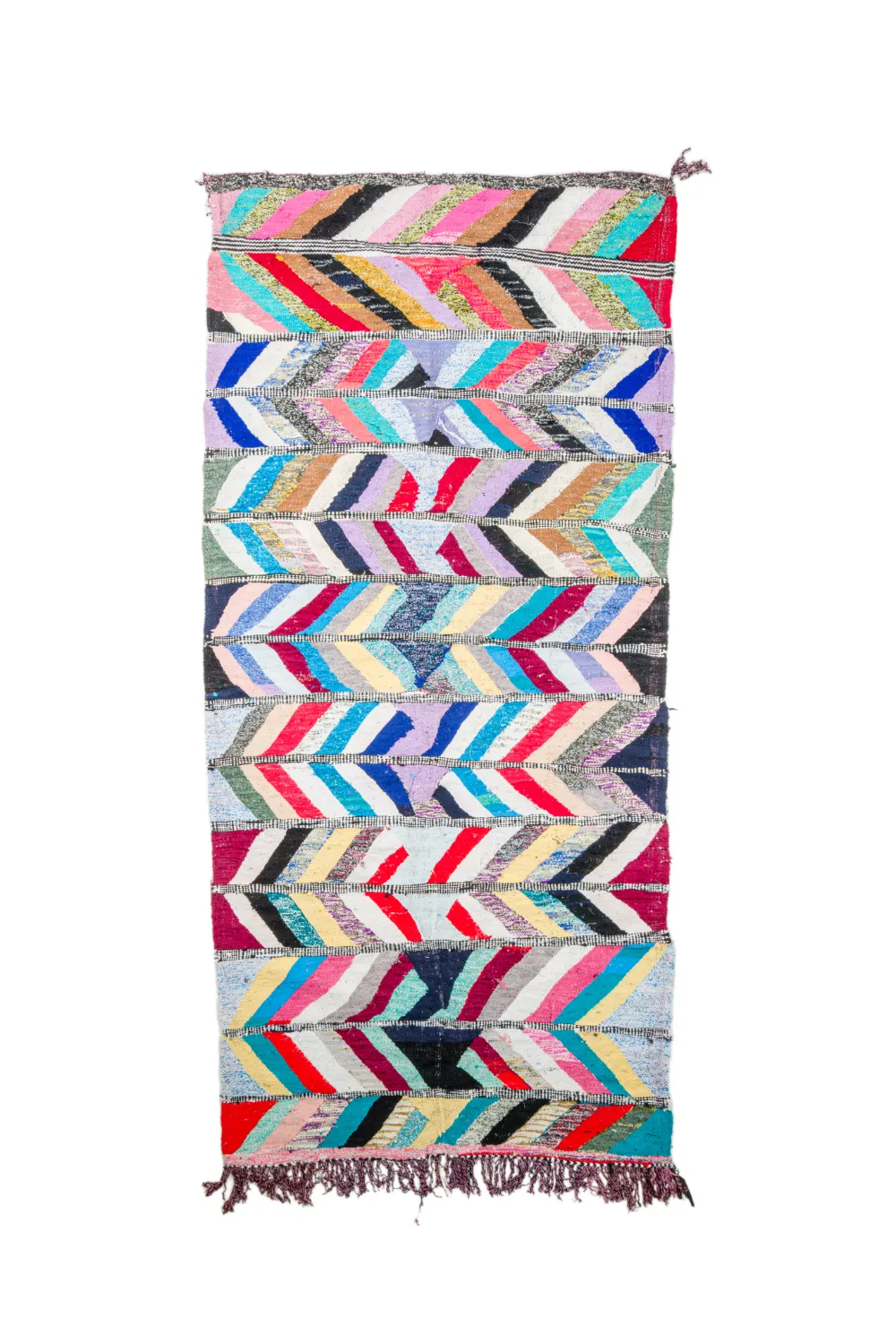 Berberyjskie Dywany Boucherouite Z Maroka 150 x 320 cm