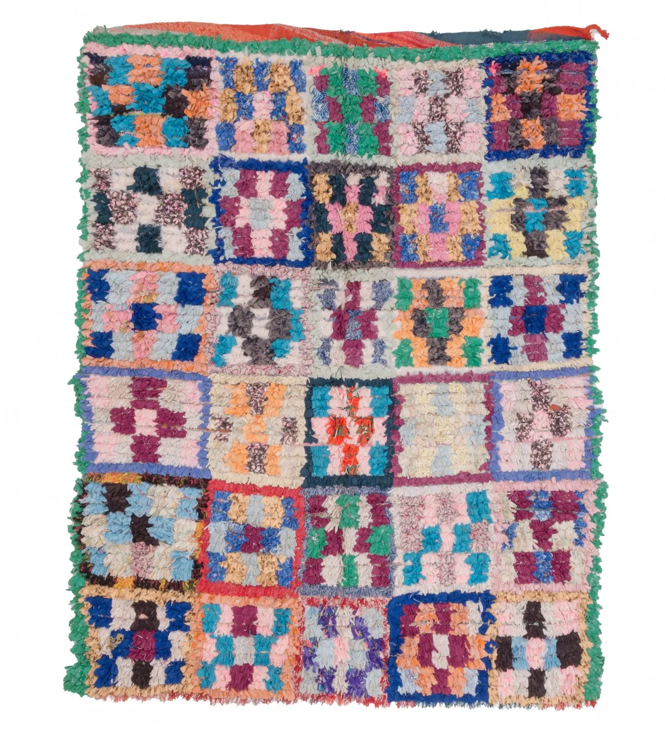 Berberyjskie Dywany Boucherouite Z Maroka 195 x 150 cm