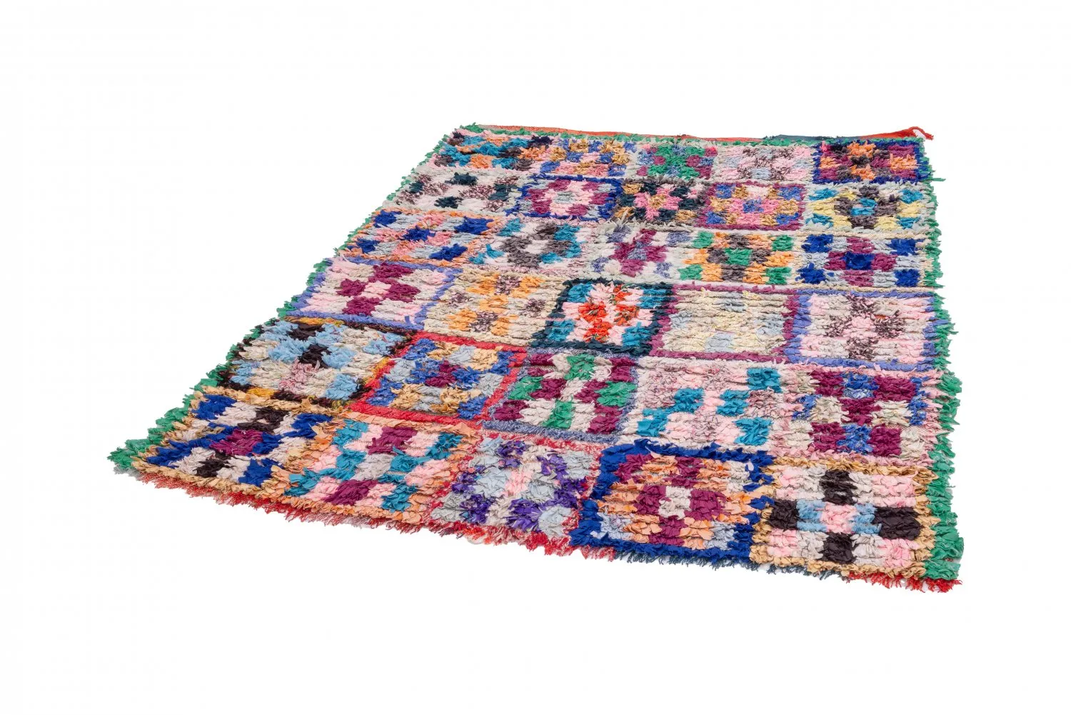 Berberyjskie Dywany Boucherouite Z Maroka 195 x 150 cm