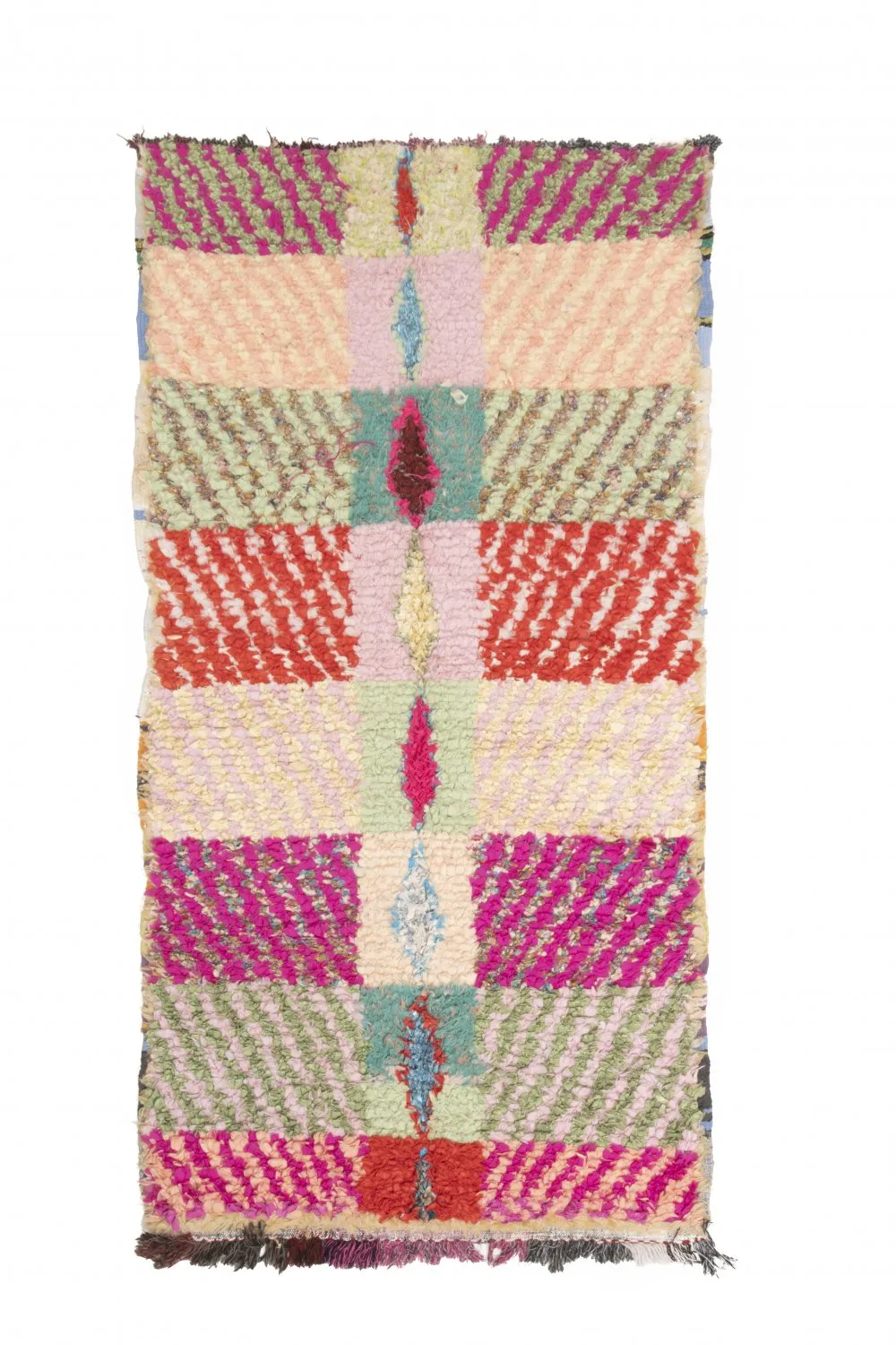 Berberyjskie Dywany Boucherouite Z Maroka 205 x 100 cm