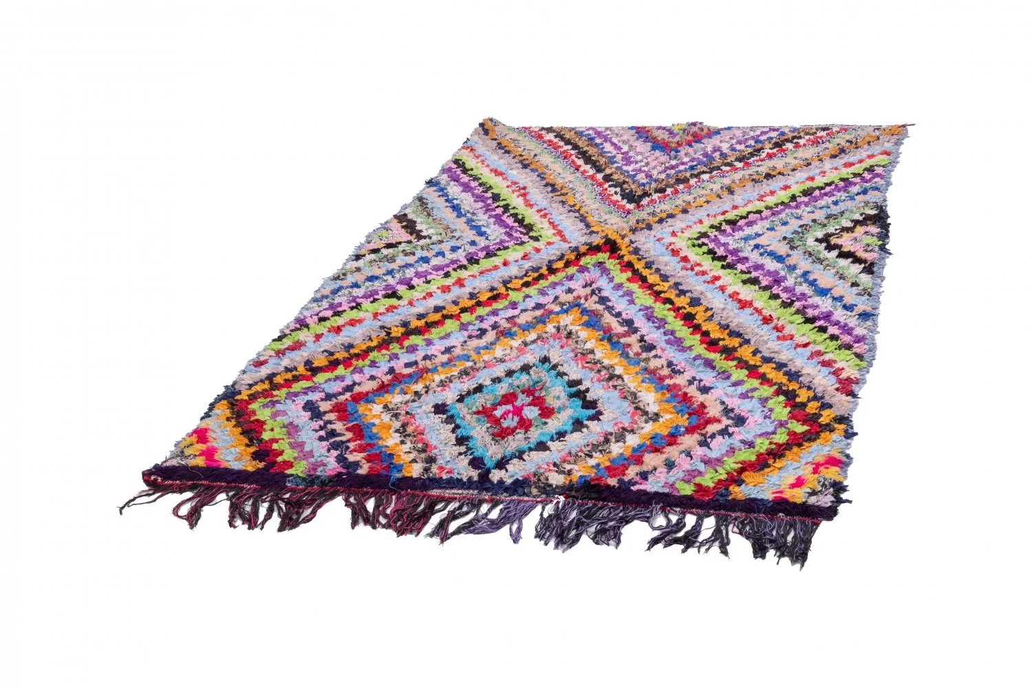 Berberyjskie Dywany Boucherouite Z Maroka 225 x 140 cm